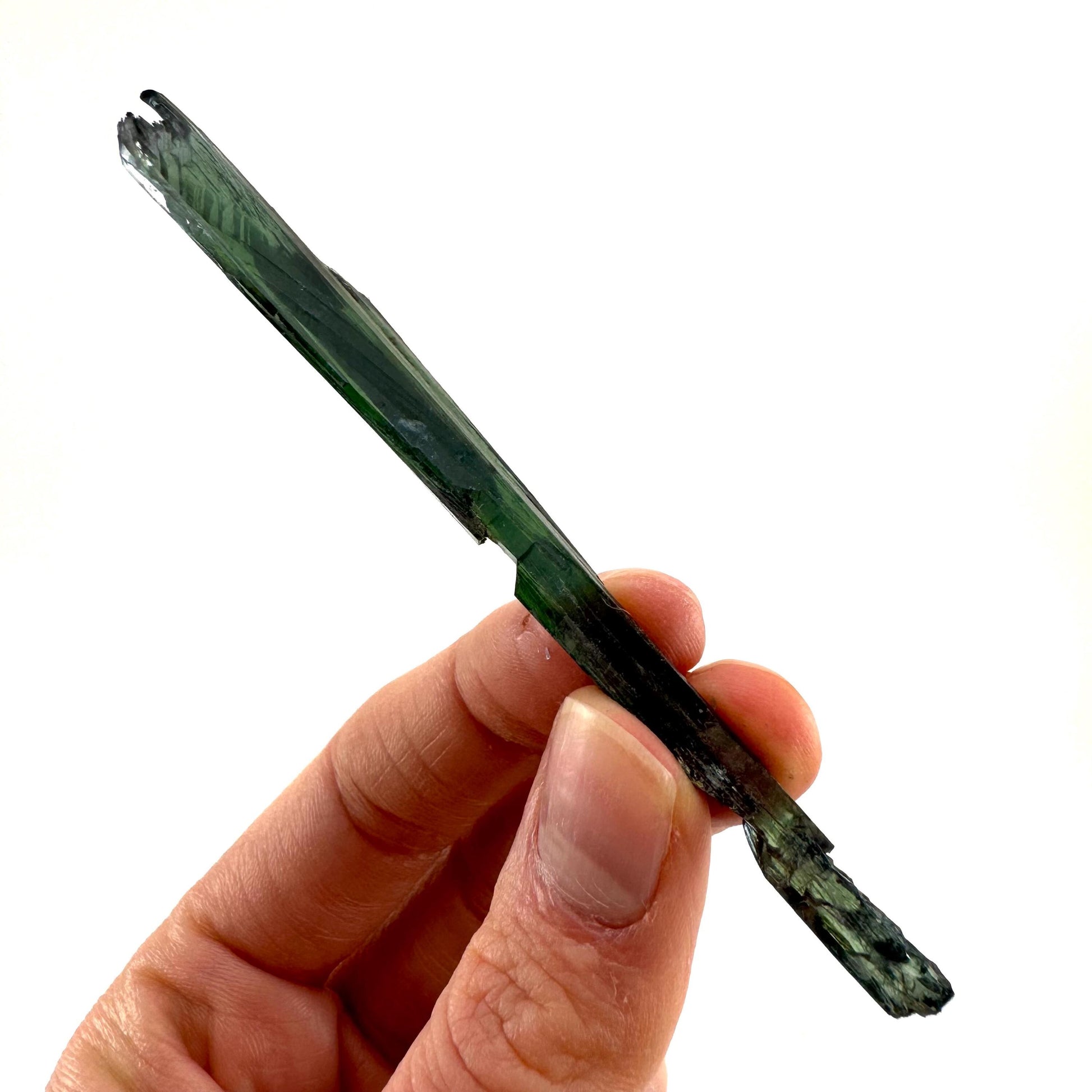 Vivianite Crystal (Brazil) | raw vivianite, natural vivianite, green vivianite, mineral specimen, crystals, vivianite blade