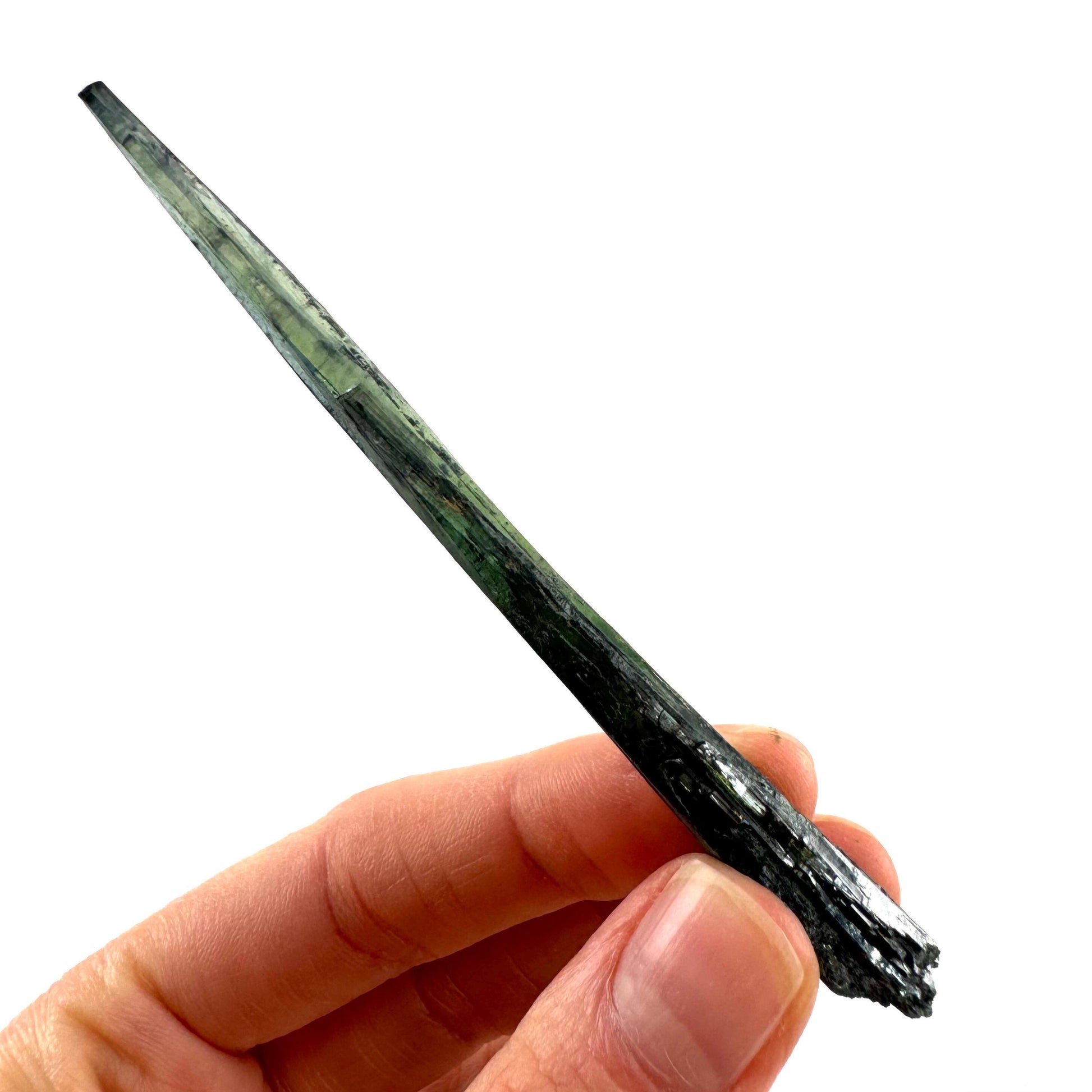 Vivianite Crystal (Brazil) | raw vivianite, natural vivianite, green vivianite, mineral specimen, crystals, vivianite blade