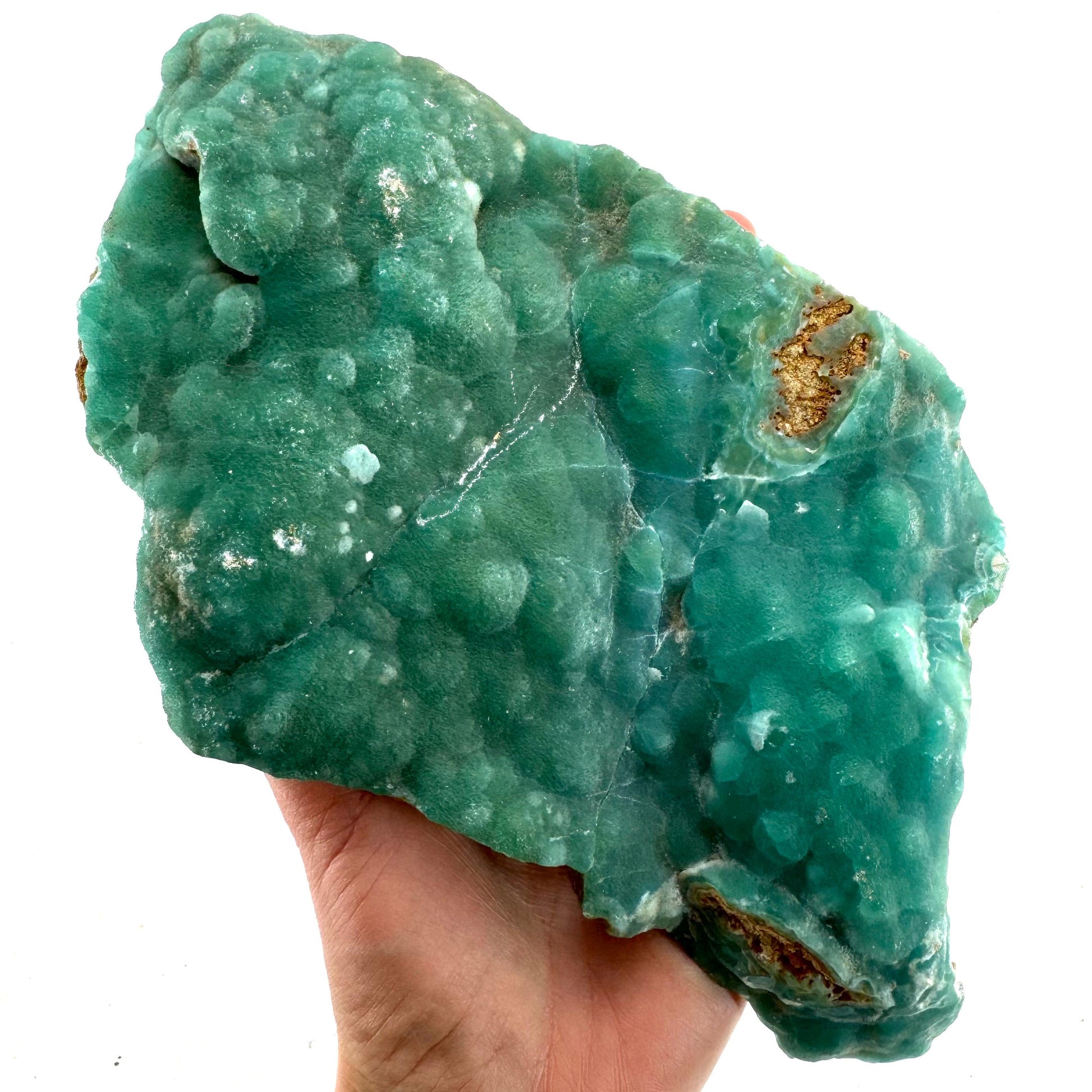 Blue Aragonite (Afghanistan), blue aragonite specimen, raw aragonite, botryoidal aragonite crystal