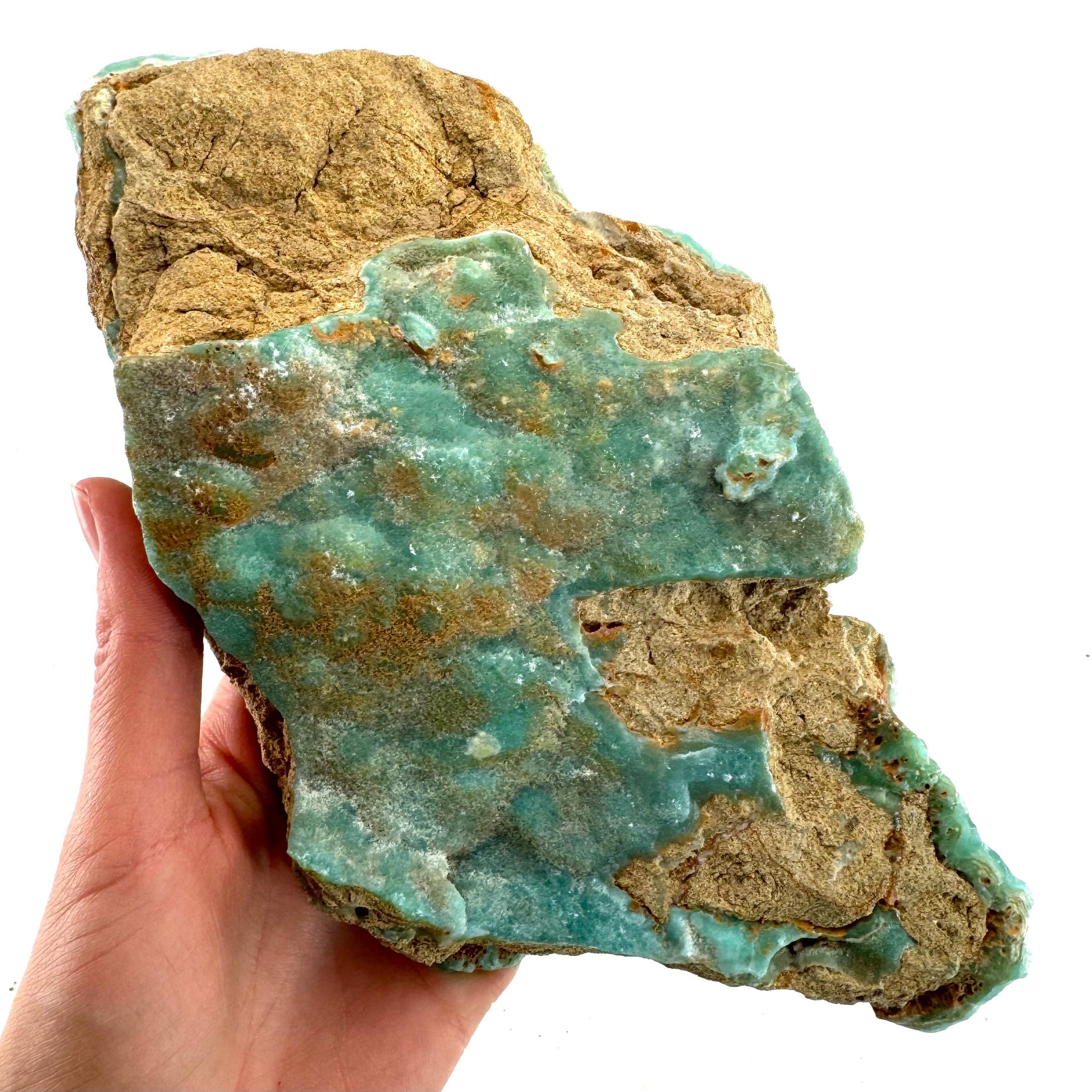 Blue Aragonite (Afghanistan), blue aragonite specimen, raw aragonite, botryoidal aragonite crystal