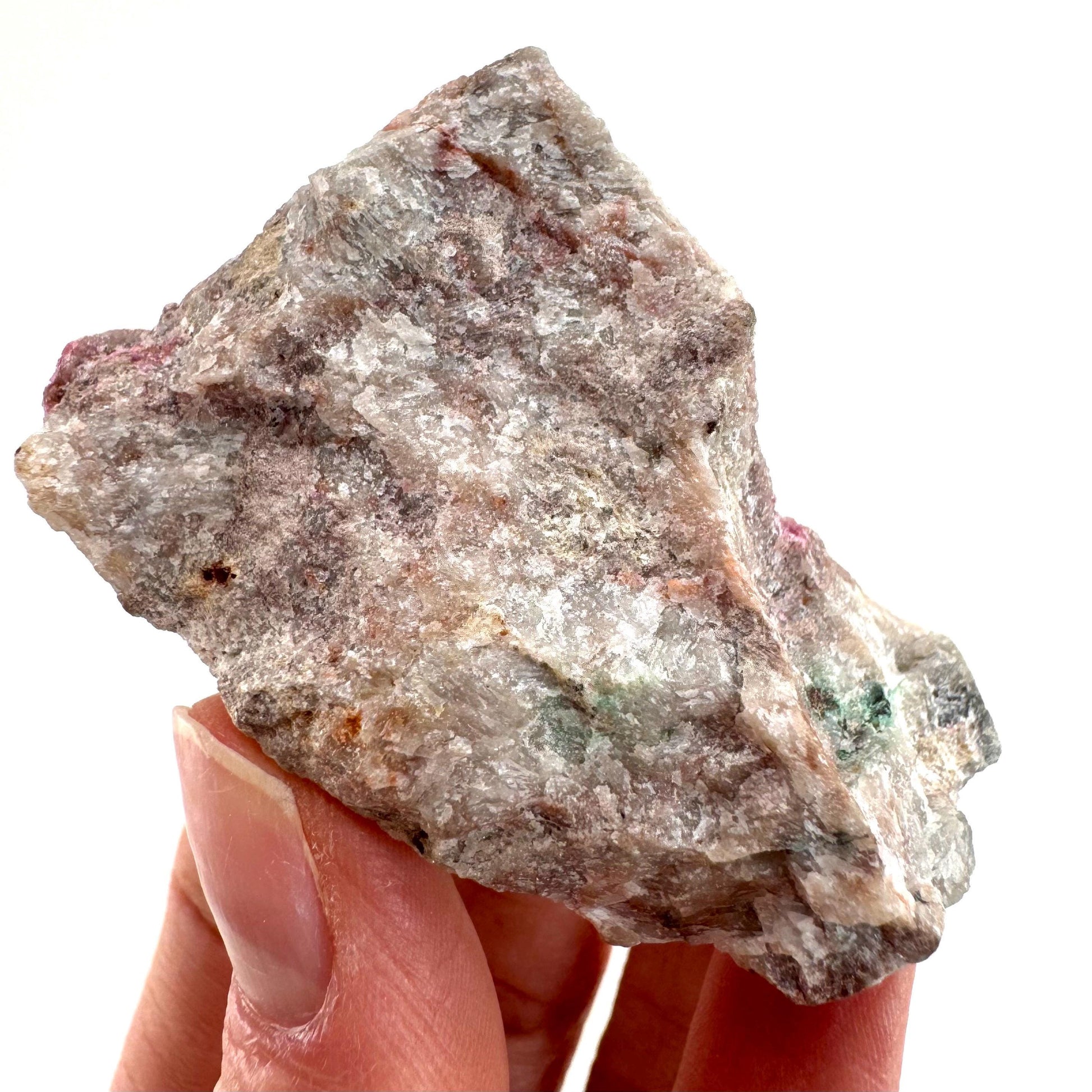 Sparkly Cobalto Calcite & Malachite Specimen (Congo), cobalto calcite, cobaltoan calcite, salrose