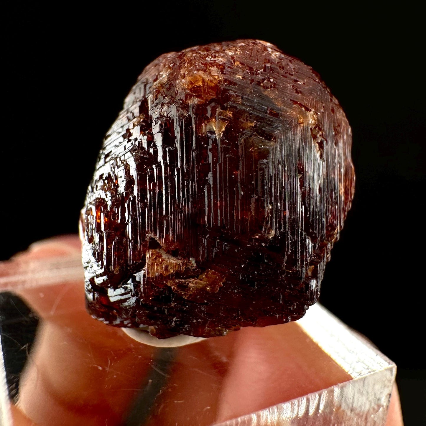 Etched Spessartine Garnet (Pakistan) | red garnet, raw crystals, rough red garnet, dark red garnet, garnet crystal