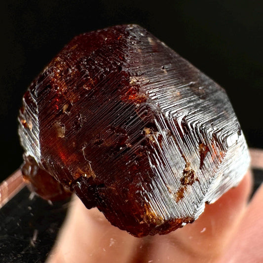 Etched Spessartine Garnet (Pakistan) | red garnet, raw crystals, rough red garnet, dark red garnet, garnet crystal
