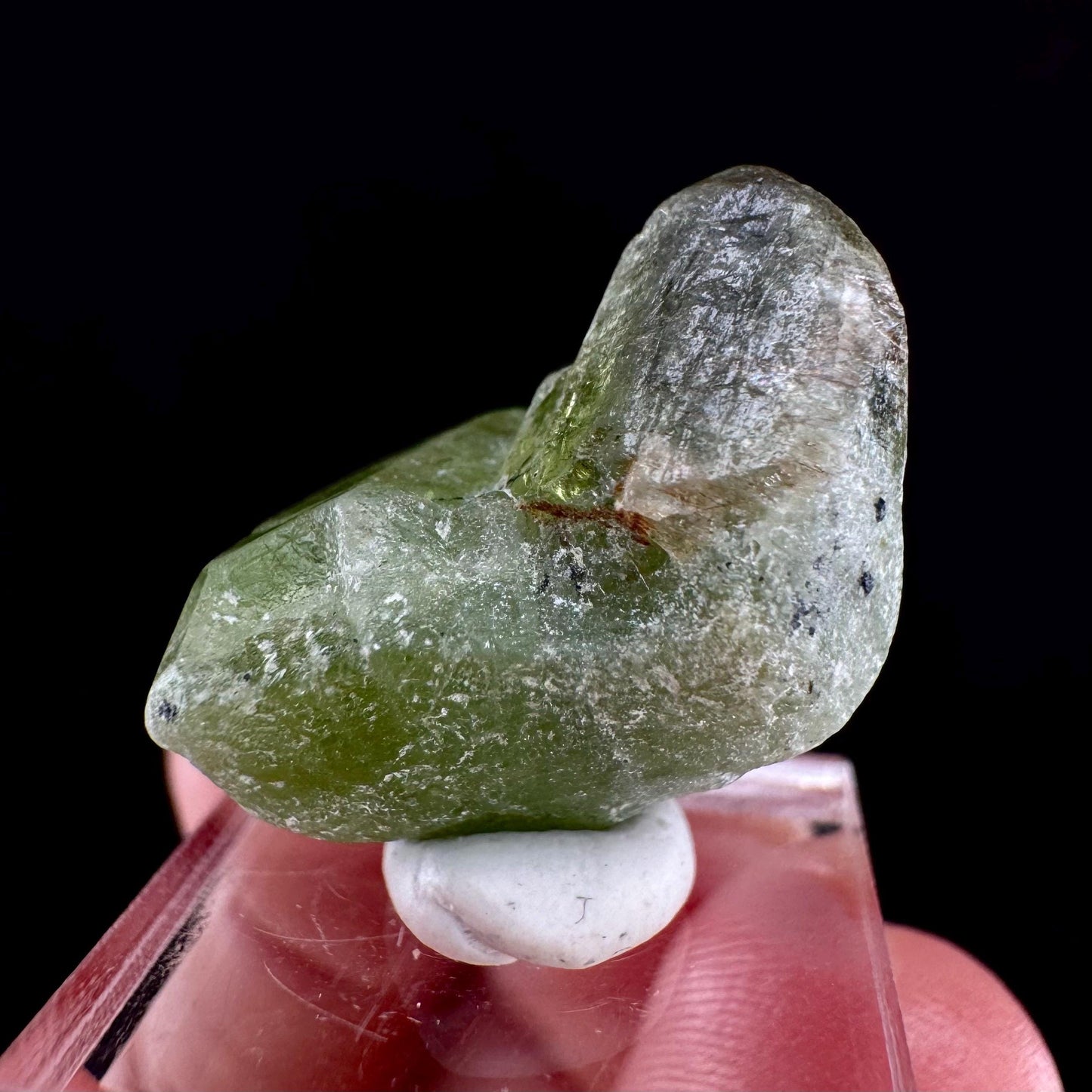 Naturally terminated peridot crystal (Pakistan) | raw peridot, natural peridot, peridot crystal, peridot point