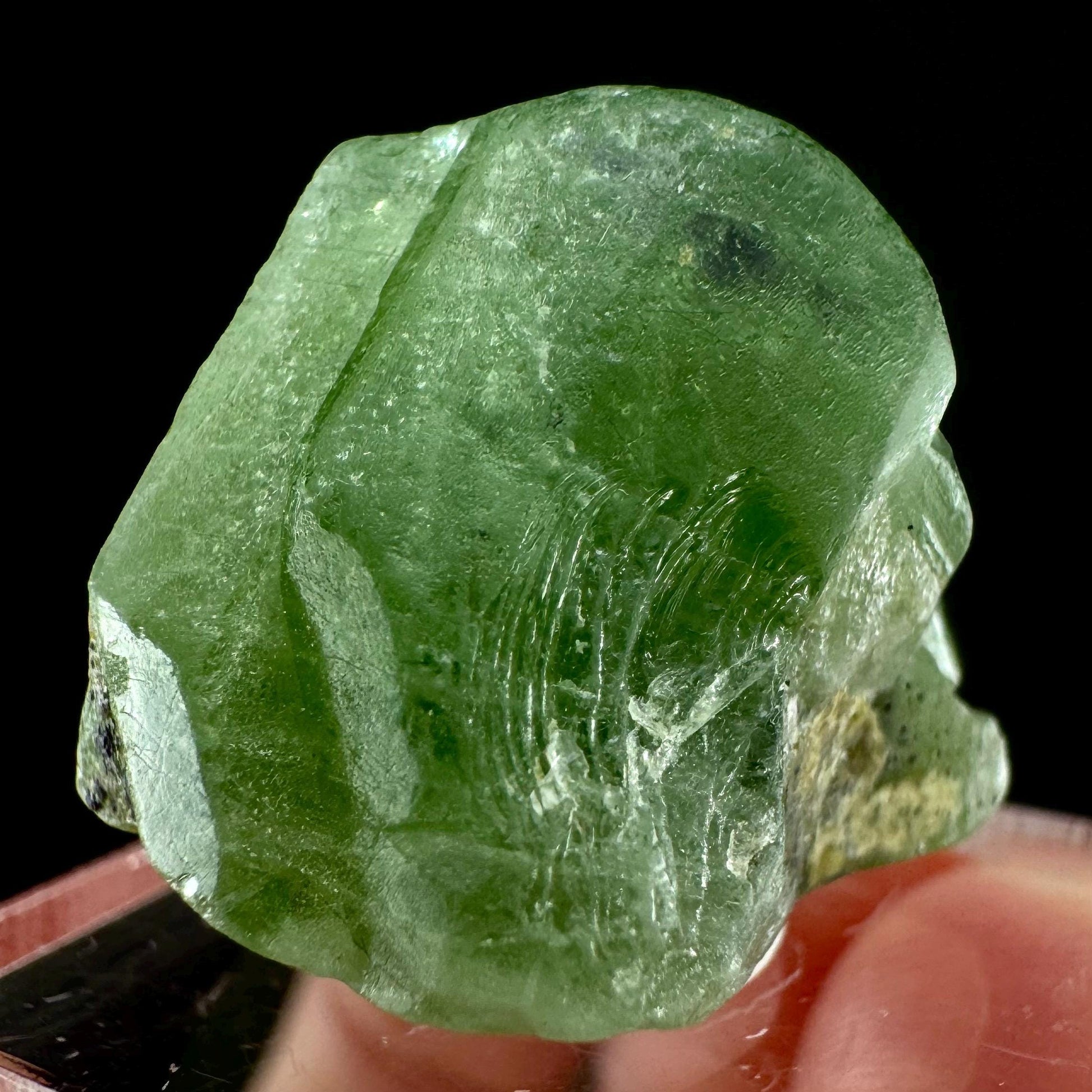 Naturally terminated peridot crystal (Pakistan) | raw peridot, natural peridot, peridot crystal, peridot point