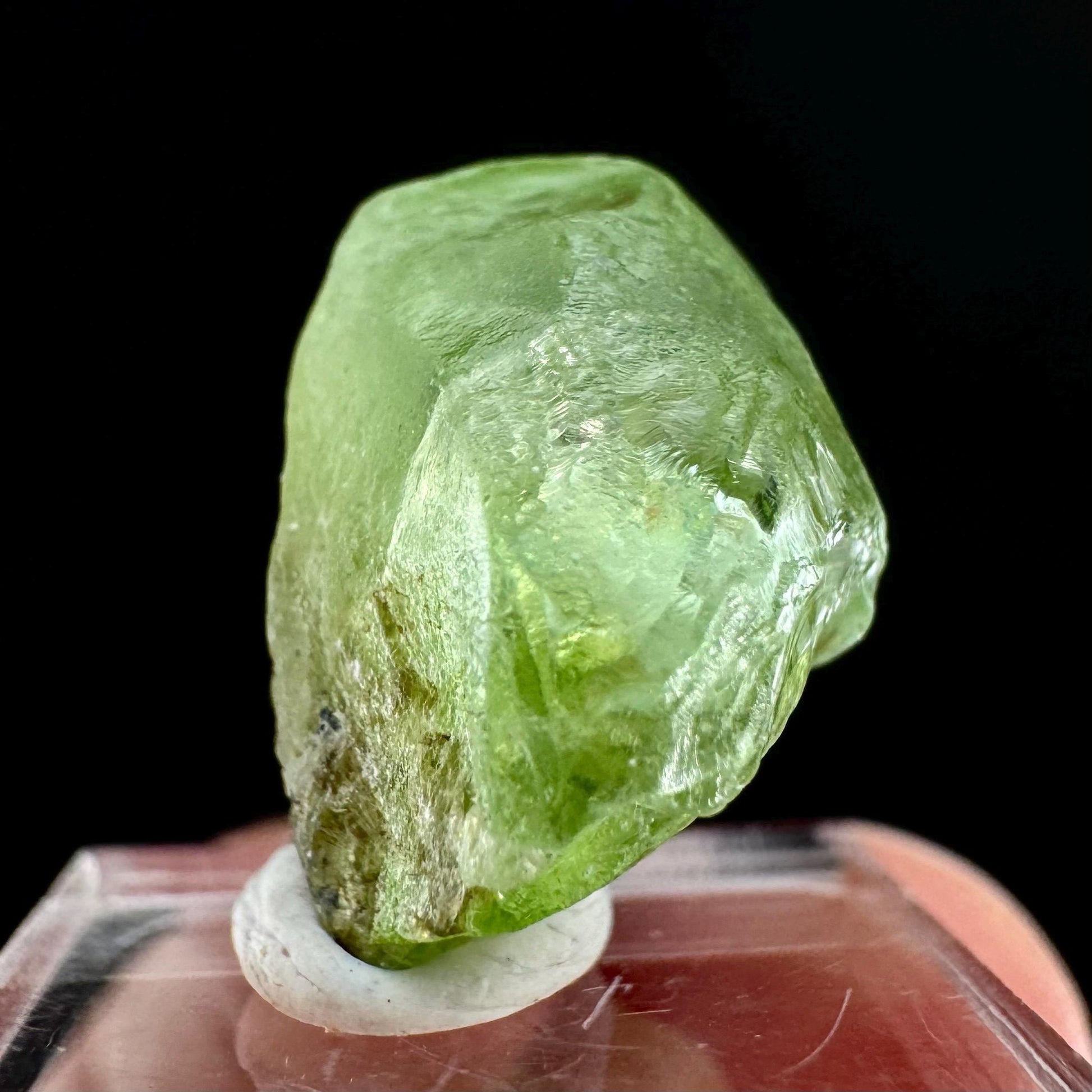 Naturally terminated peridot crystal (Pakistan) | raw peridot, natural peridot, peridot crystal, peridot point