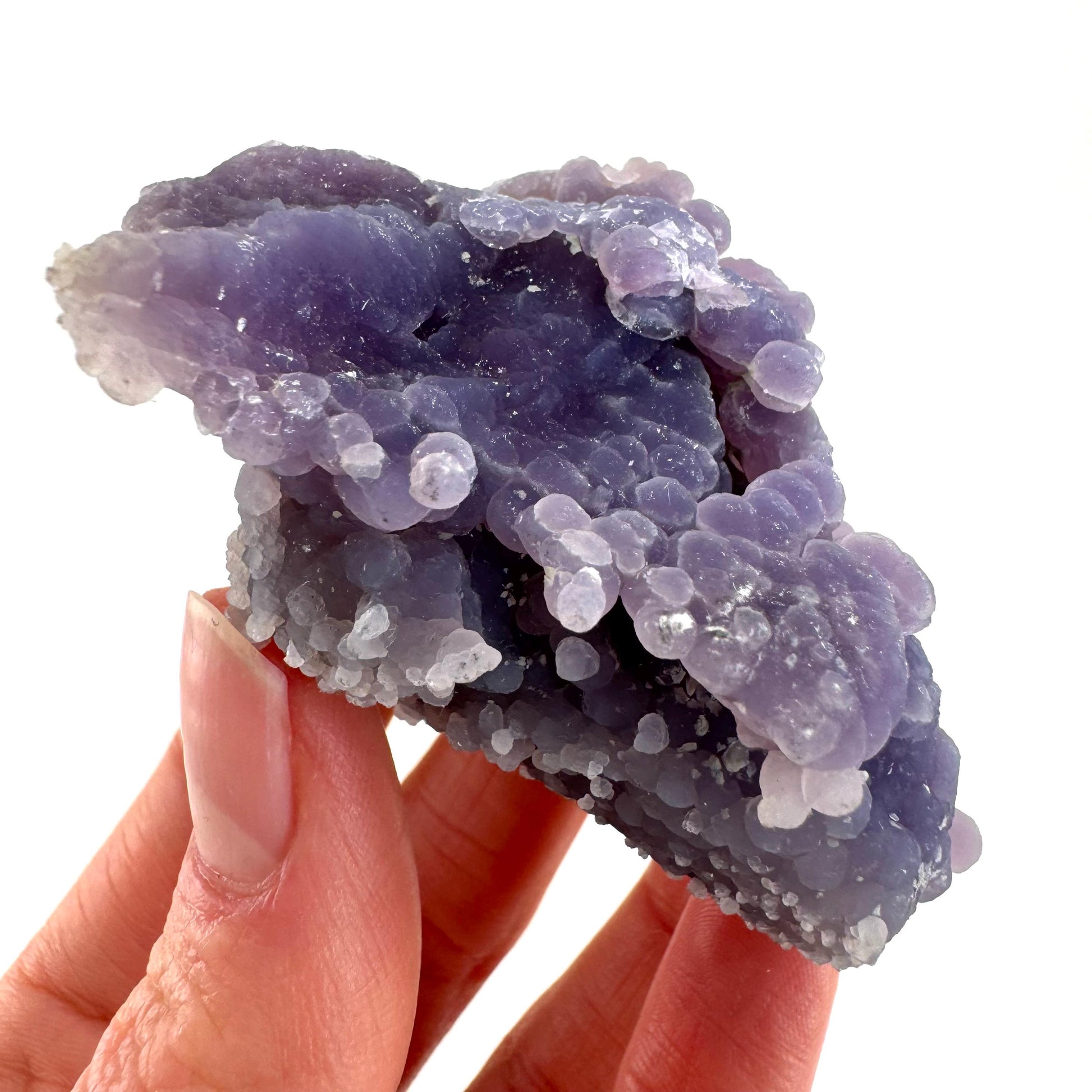 Grape Amethyst (Indonesia) | Grape Agate, purple grape agate, grape agate cluster, mineral specimen, crystals, gemstone