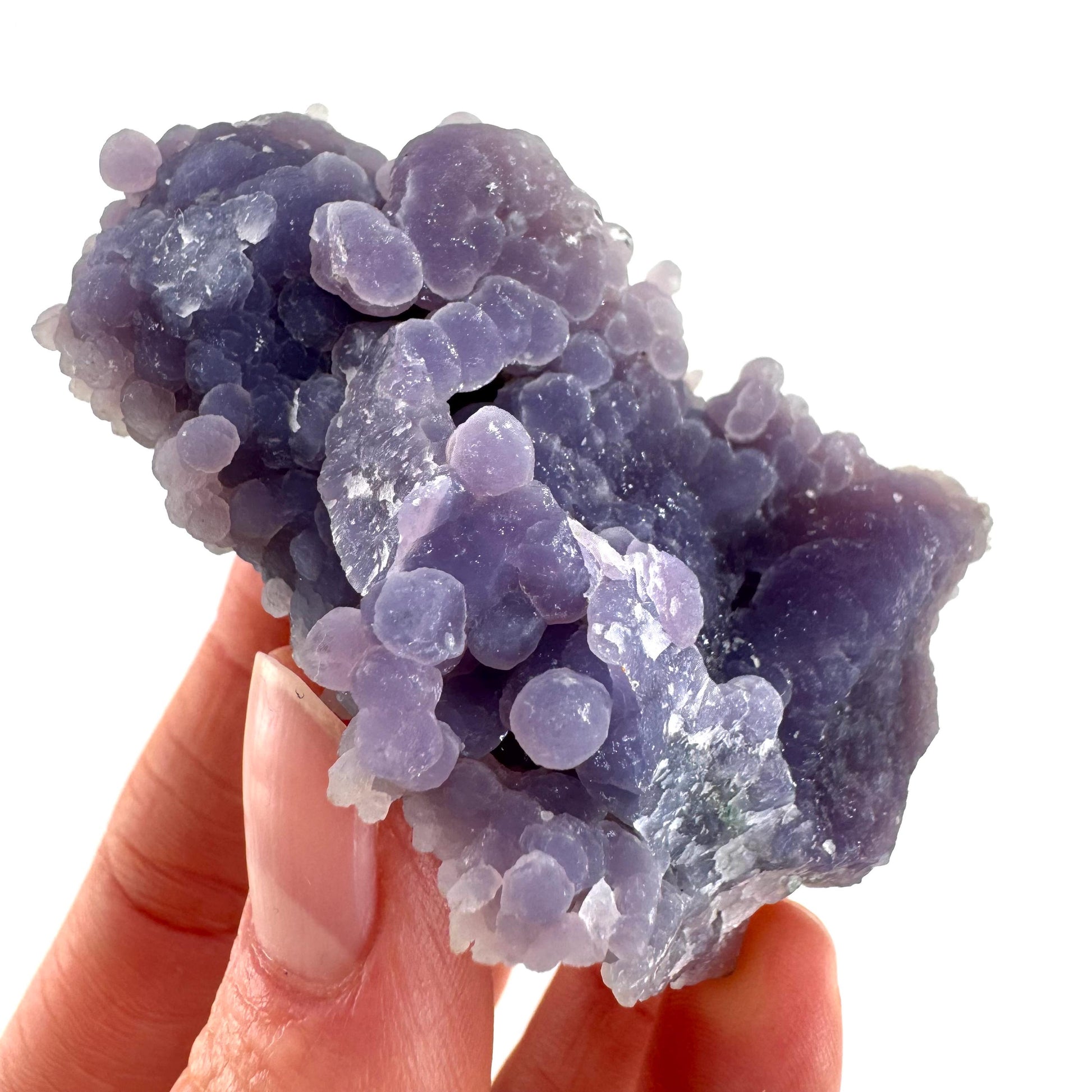 Grape Amethyst (Indonesia) | Grape Agate, purple grape agate, grape agate cluster, mineral specimen, crystals, gemstone