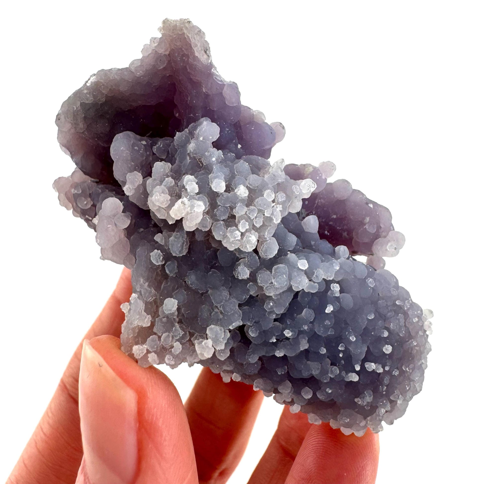 Grape Amethyst (Indonesia) | Grape Agate, purple grape agate, grape agate cluster, mineral specimen, crystals, gemstone