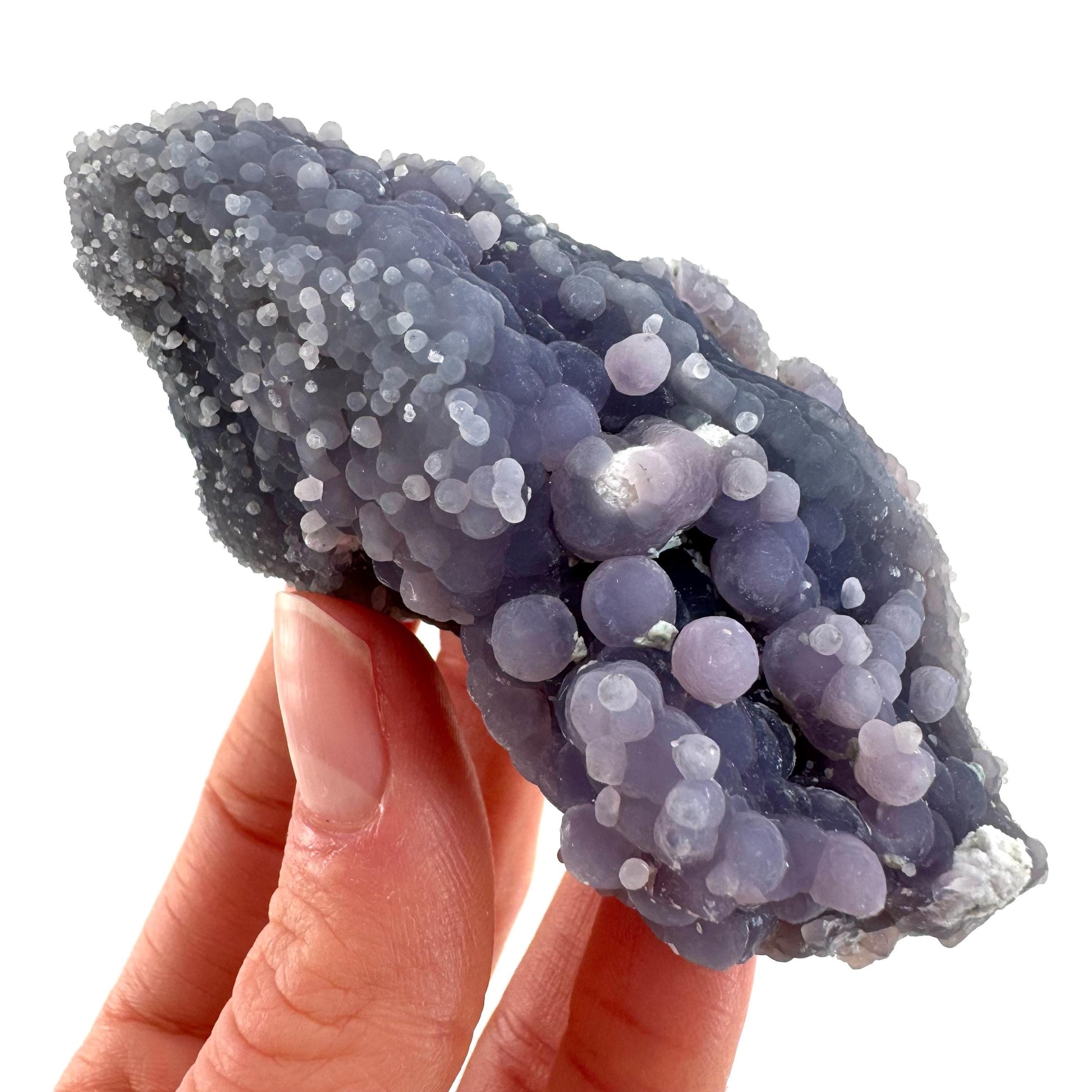 Grape Amethyst (Indonesia) | Grape Agate, purple grape agate, grape agate cluster, mineral specimen, crystals, gemstone