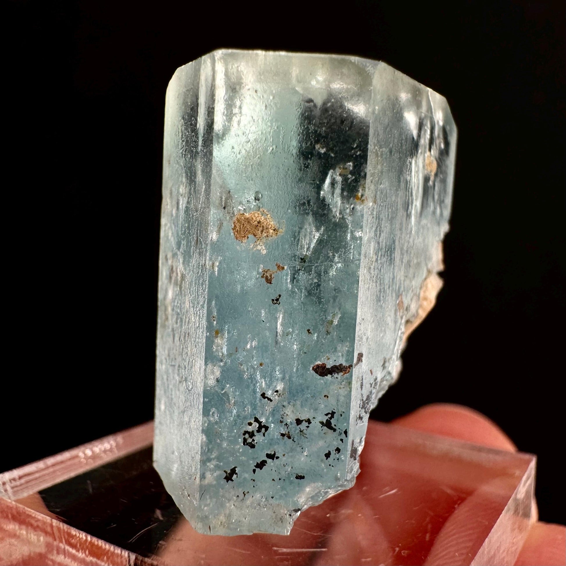 Beryl var. Aquamarine (Namibia) | terminated aquamarine, raw aquamarine, natural aquamarine crystal, aquamarine specimen