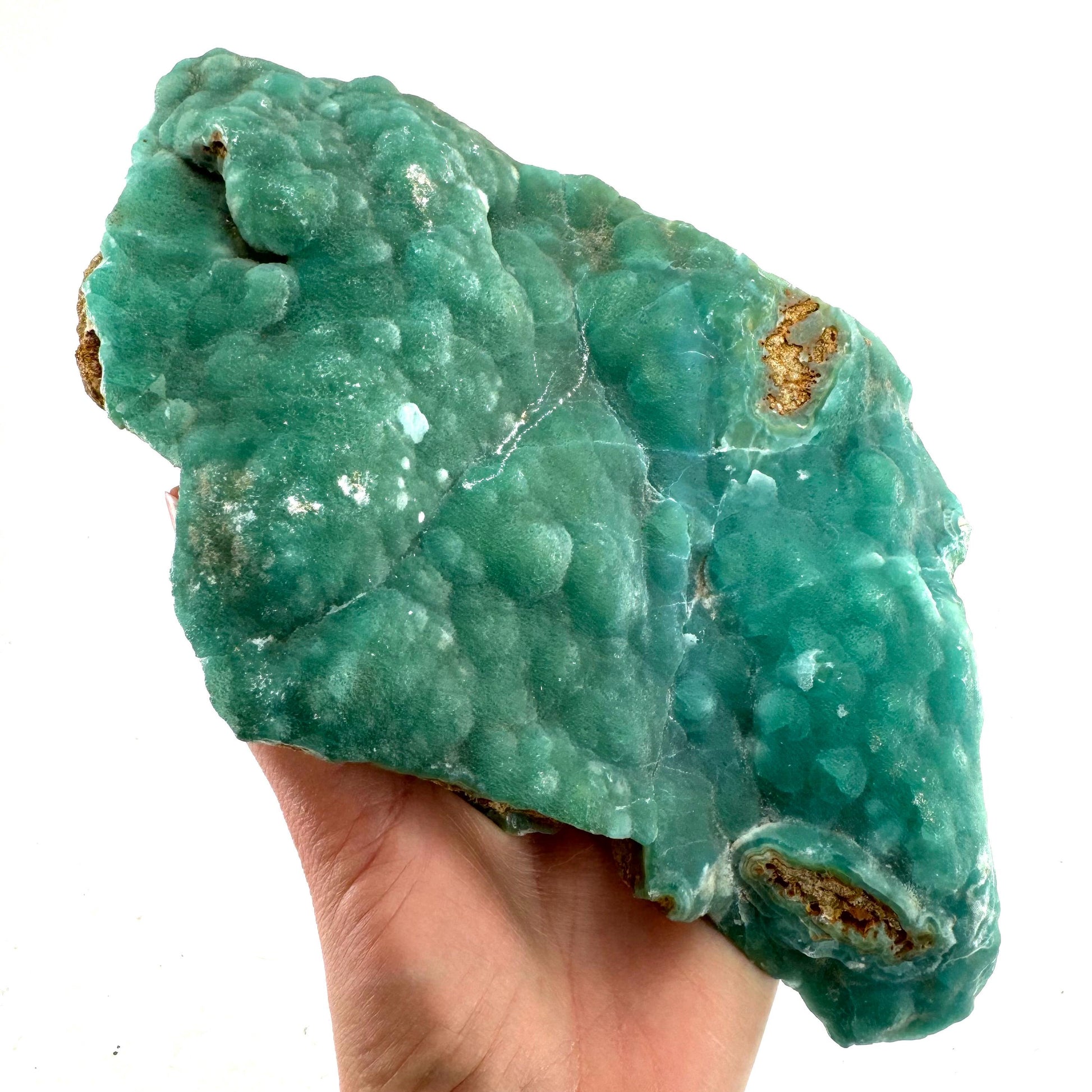 Blue Aragonite (Afghanistan), blue aragonite specimen, raw aragonite, botryoidal aragonite crystal