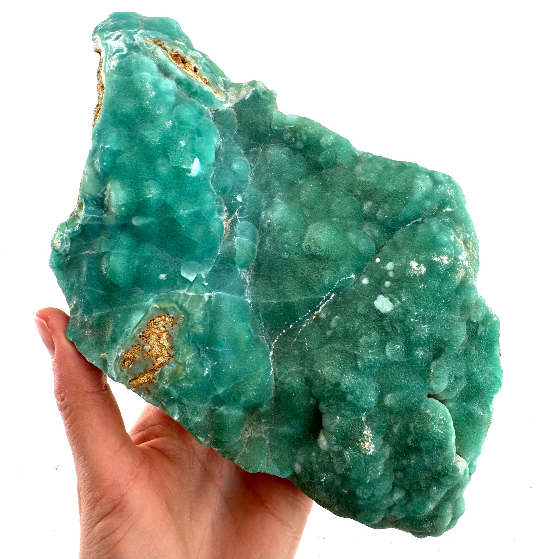 Blue Aragonite (Afghanistan), blue aragonite specimen, raw aragonite, botryoidal aragonite crystal