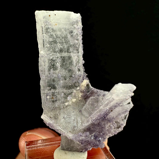 Purple Fluorite on Barite (Colorado, USA) | barite specimen, baryte crystal