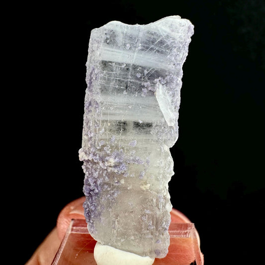 Purple Fluorite on Barite (Colorado, USA) | barite specimen, baryte crystal