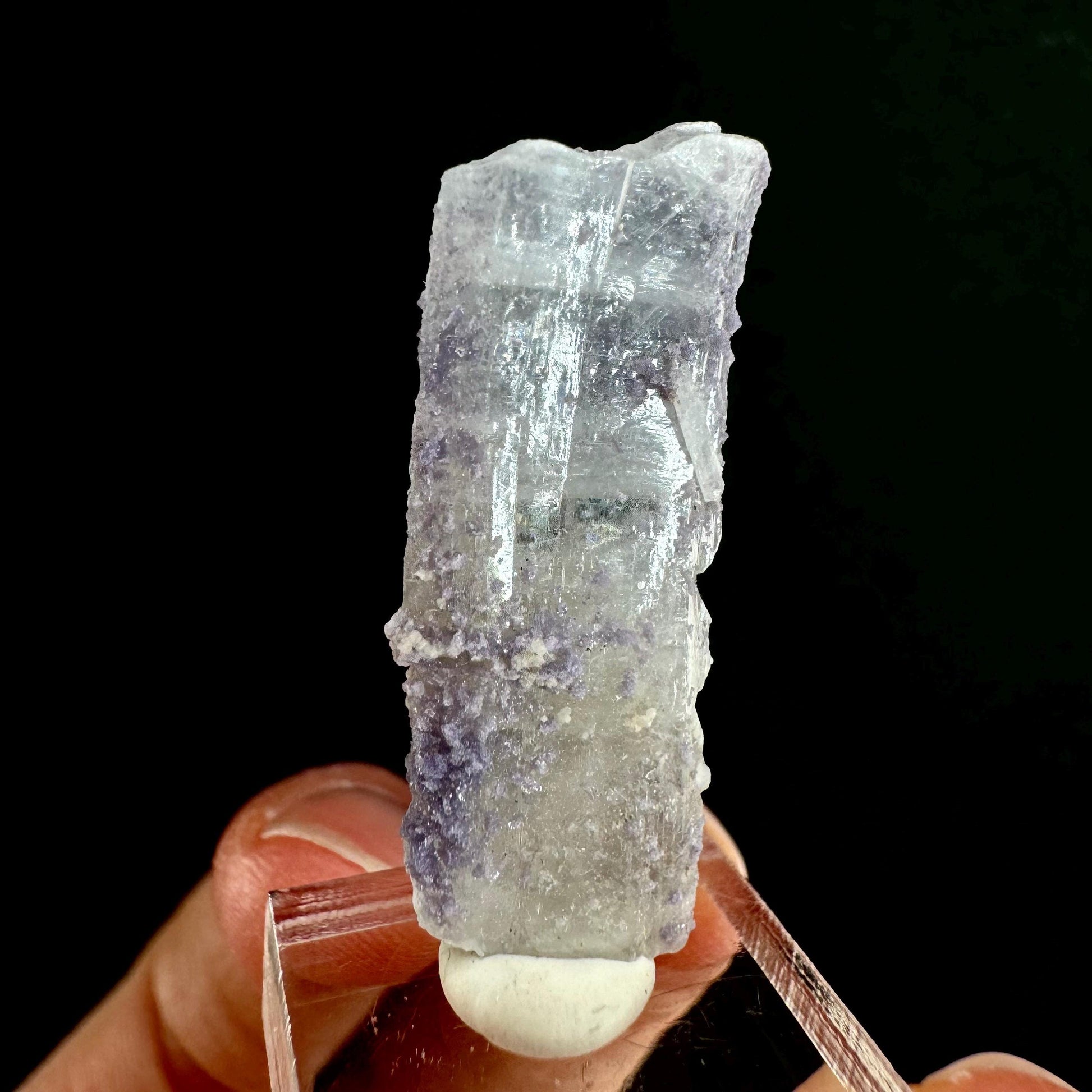 Purple Fluorite on Barite (Colorado, USA) | barite specimen, baryte crystal