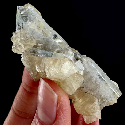 Blue Barite with Calcite (Illinois, USA) | barite specimen, baryte crystal