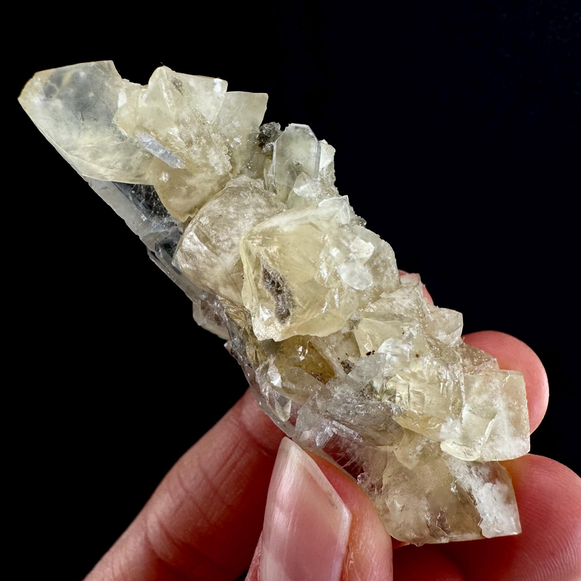 Blue Barite with Calcite (Illinois, USA) | barite specimen, baryte crystal