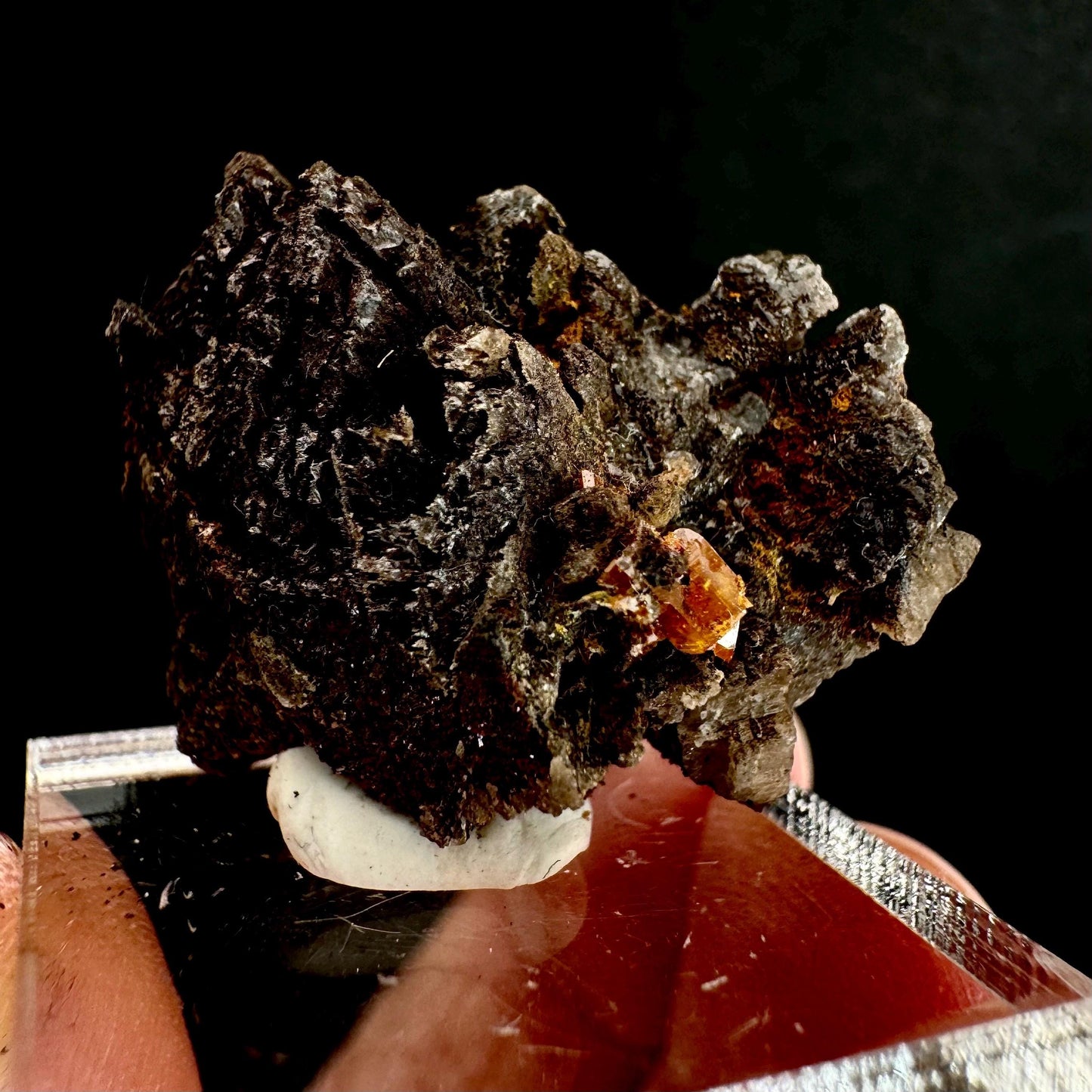 Wulfenite Specimen (Arizona, USA), raw wulfenite, orange wulfenite