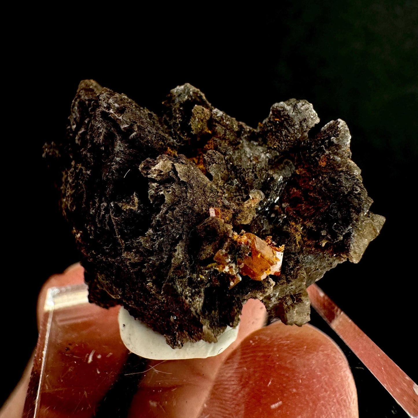 Wulfenite Specimen (Arizona, USA), raw wulfenite, orange wulfenite