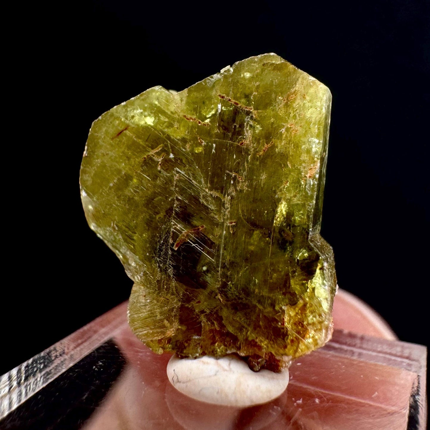 Chrysoberyl (Madagascar) | Yellow Chrysoberyl Specimen, raw chrysoberyl, rare minerals, mineral specimen, rare crystals