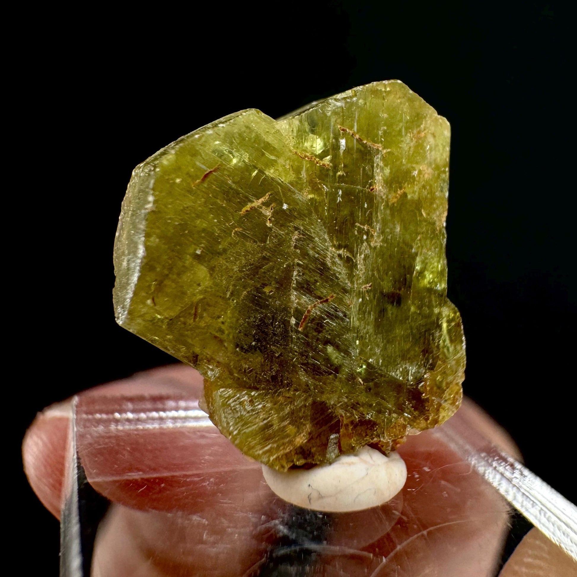 Chrysoberyl (Madagascar) | Yellow Chrysoberyl Specimen, raw chrysoberyl, rare minerals, mineral specimen, rare crystals