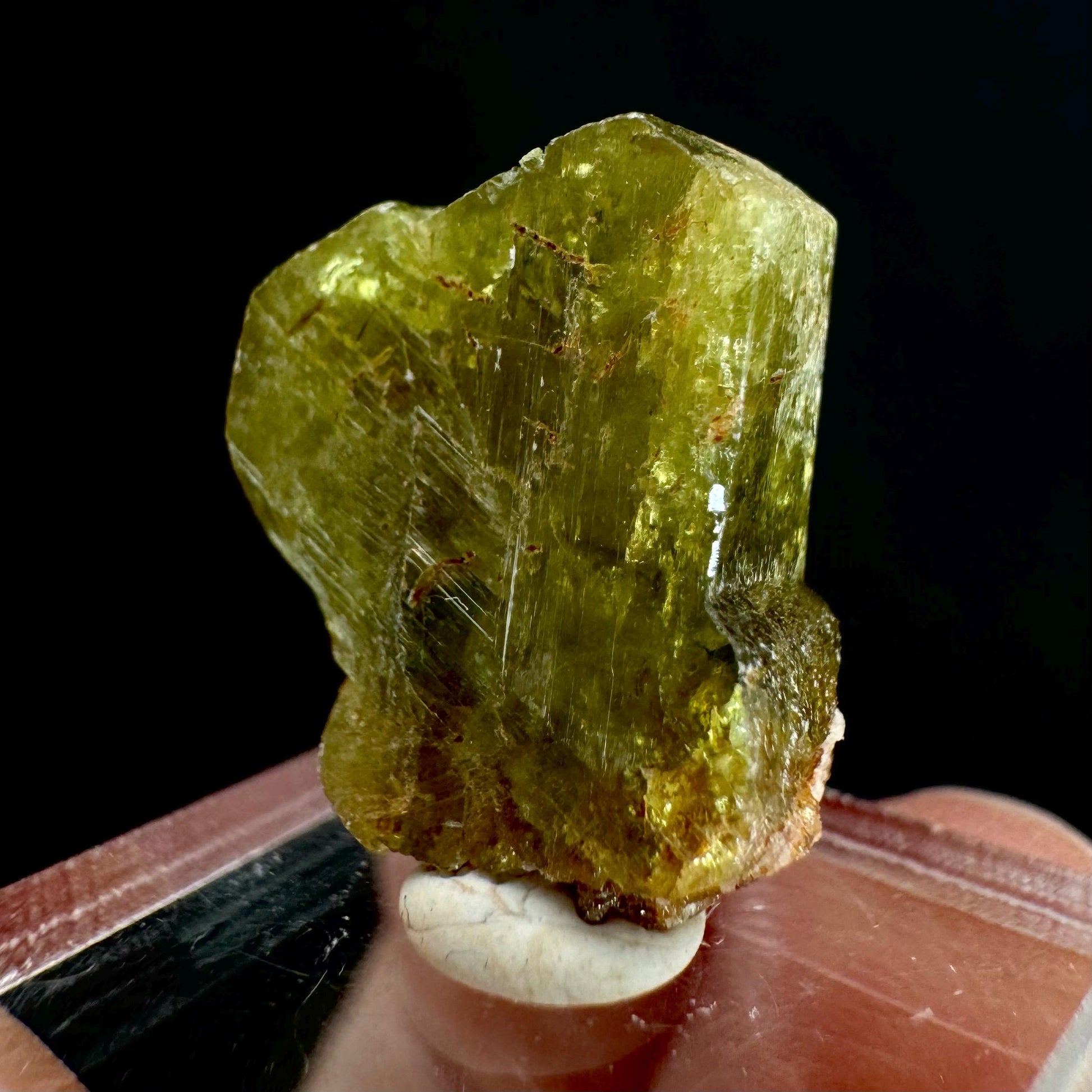 Chrysoberyl (Madagascar) | Yellow Chrysoberyl Specimen, raw chrysoberyl, rare minerals, mineral specimen, rare crystals