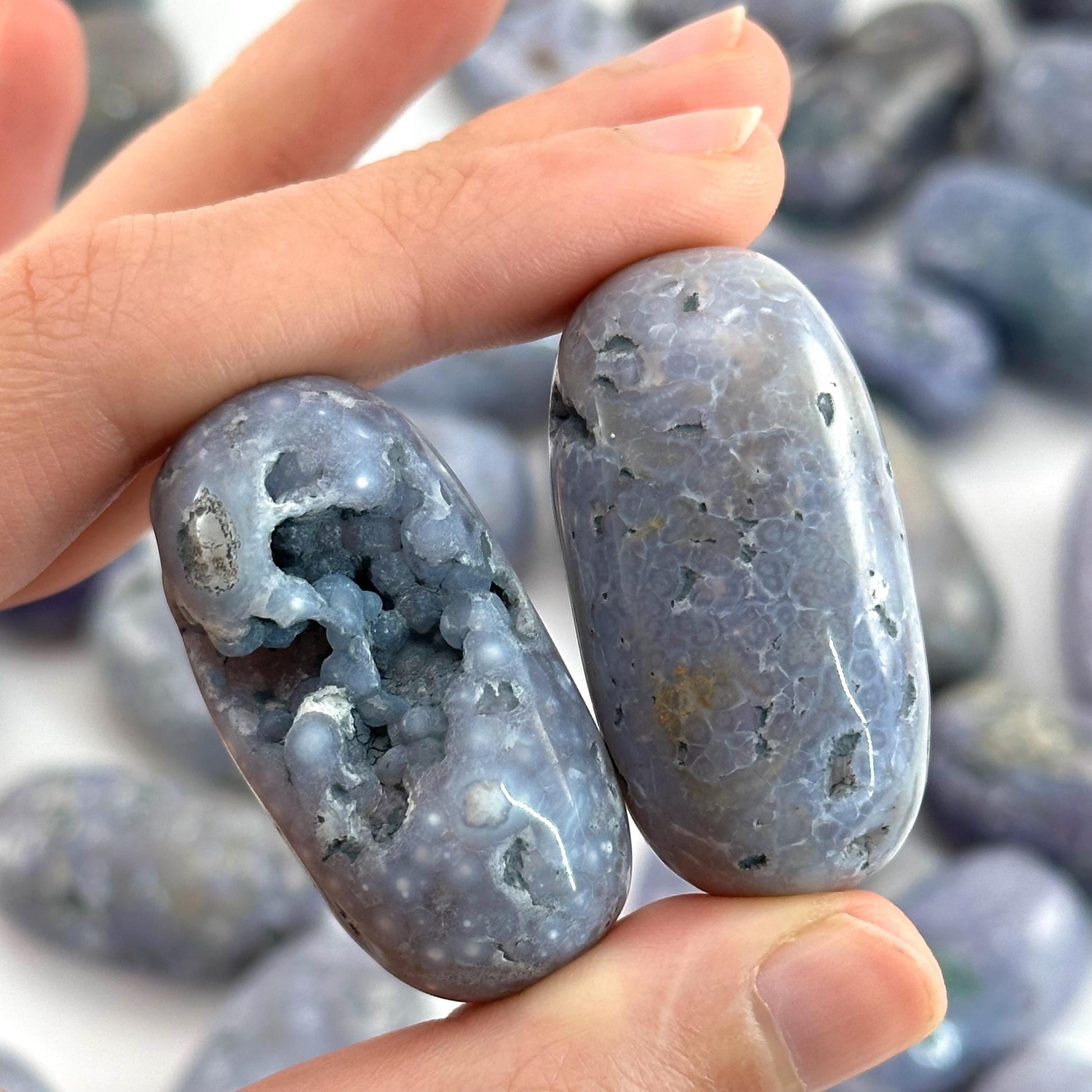 ONE Polished Grape Agate, tumbled grape agate, grape agate tumble
