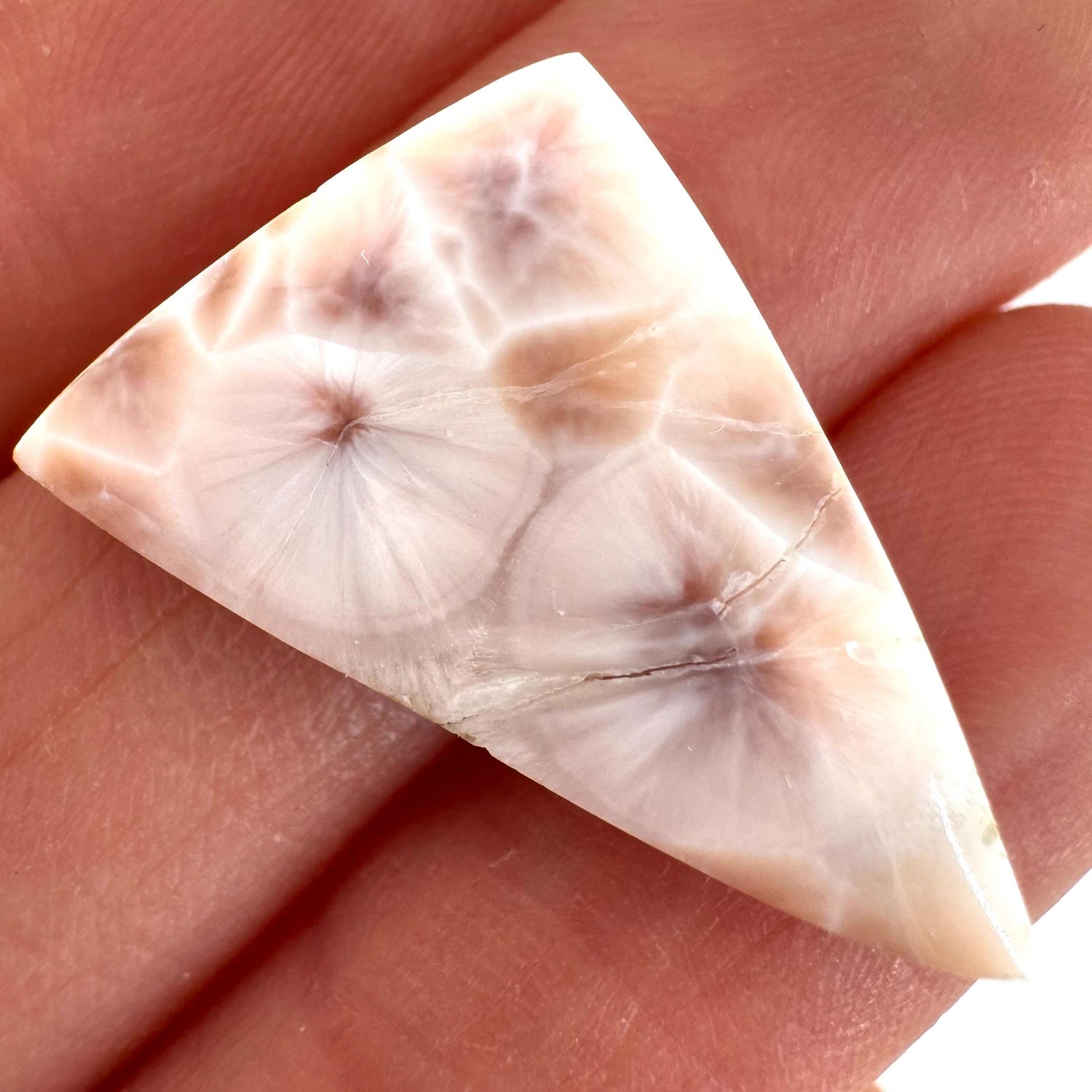 Pink Natrolite Cabochon, pink larimar cabochon, gemstone cabochon, natrolite cab, polished natrolite