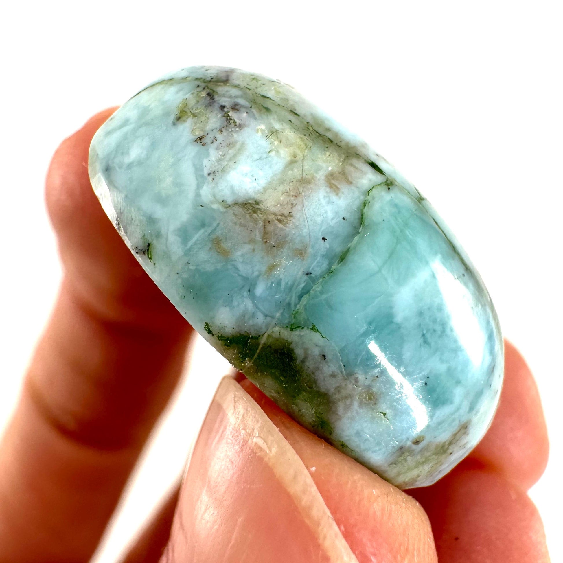 Larimar Cabochon, blue larimar cabochon, gemstone cabochon, larimar crystal, larimar cab, polished larimar