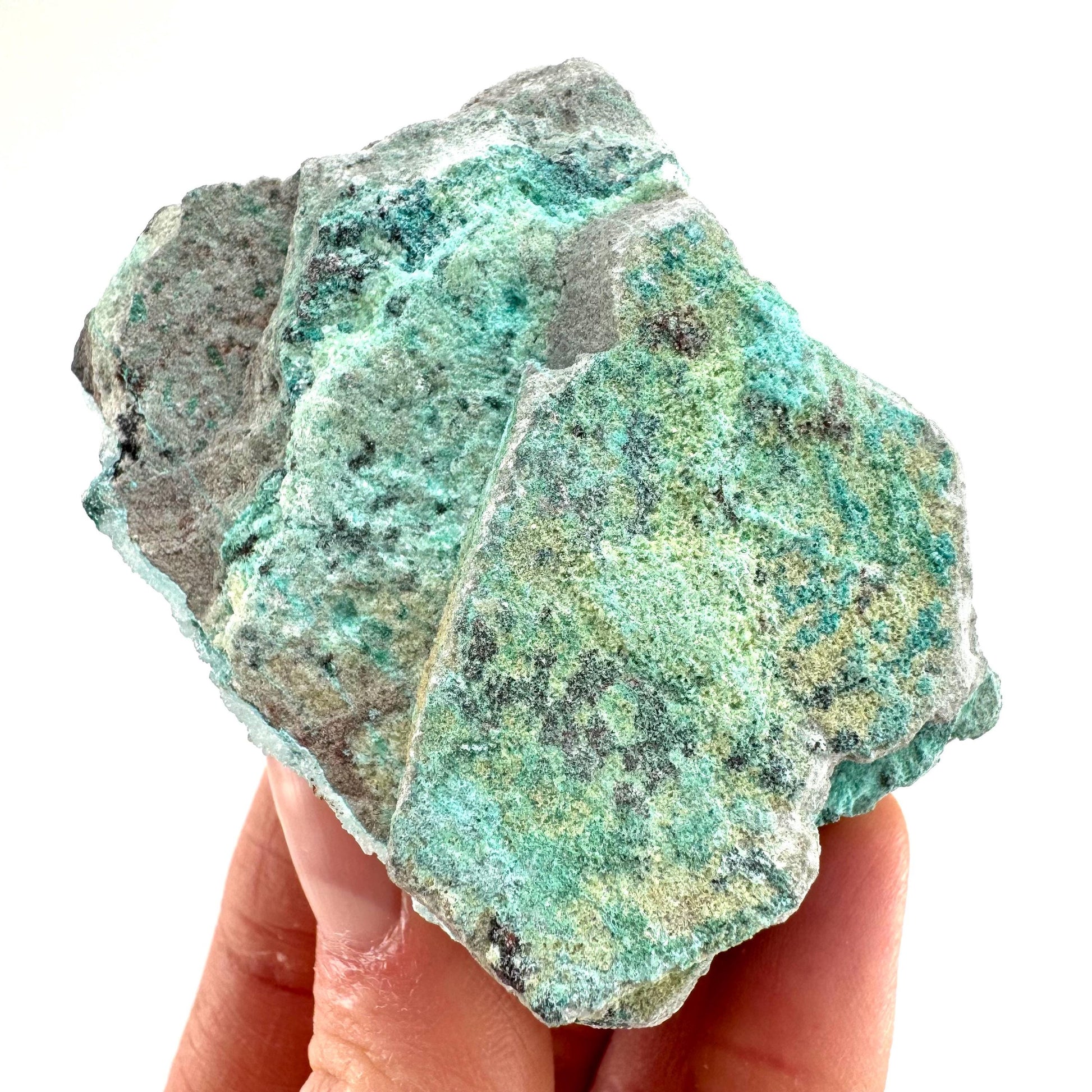 Sparkly Druzy Chrysocolla Specimen (Congo), raw chrysocolla, druzy chrysocolla, chrysocolla crystal, raw crystals