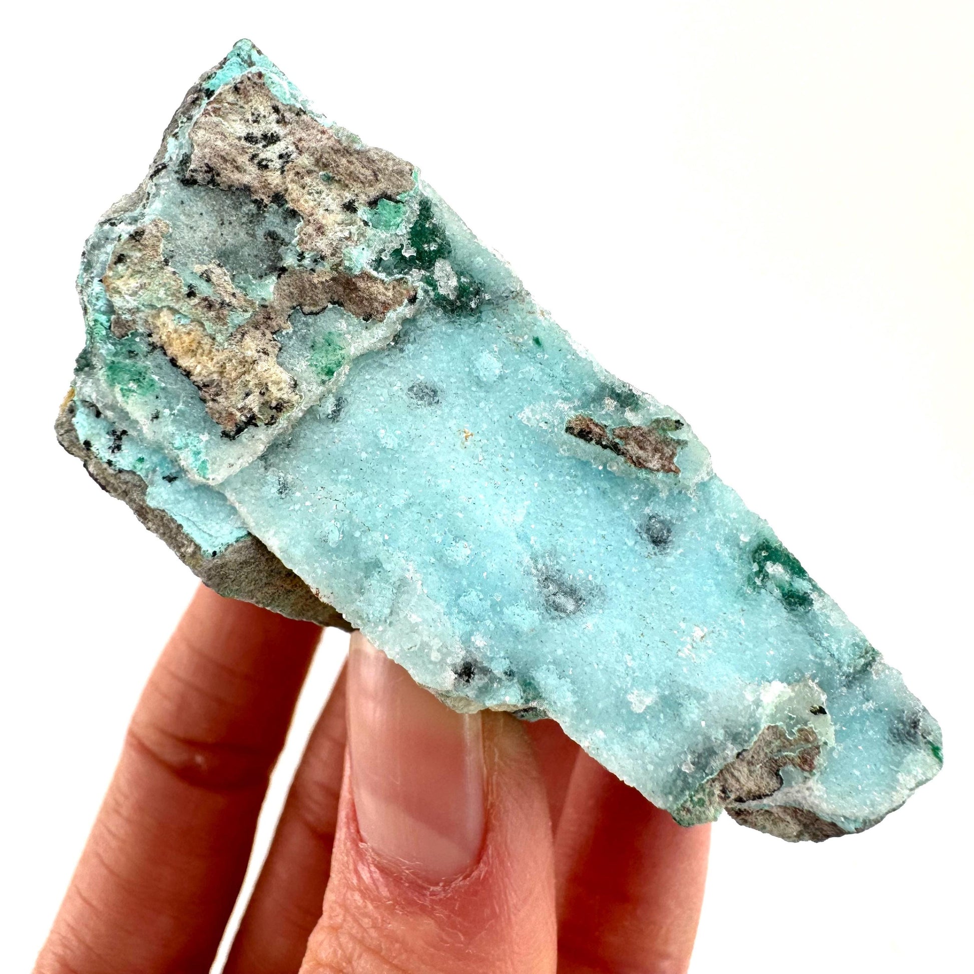 Sparkly Druzy Chrysocolla Specimen (Congo), raw chrysocolla, druzy chrysocolla, chrysocolla crystal, raw crystals