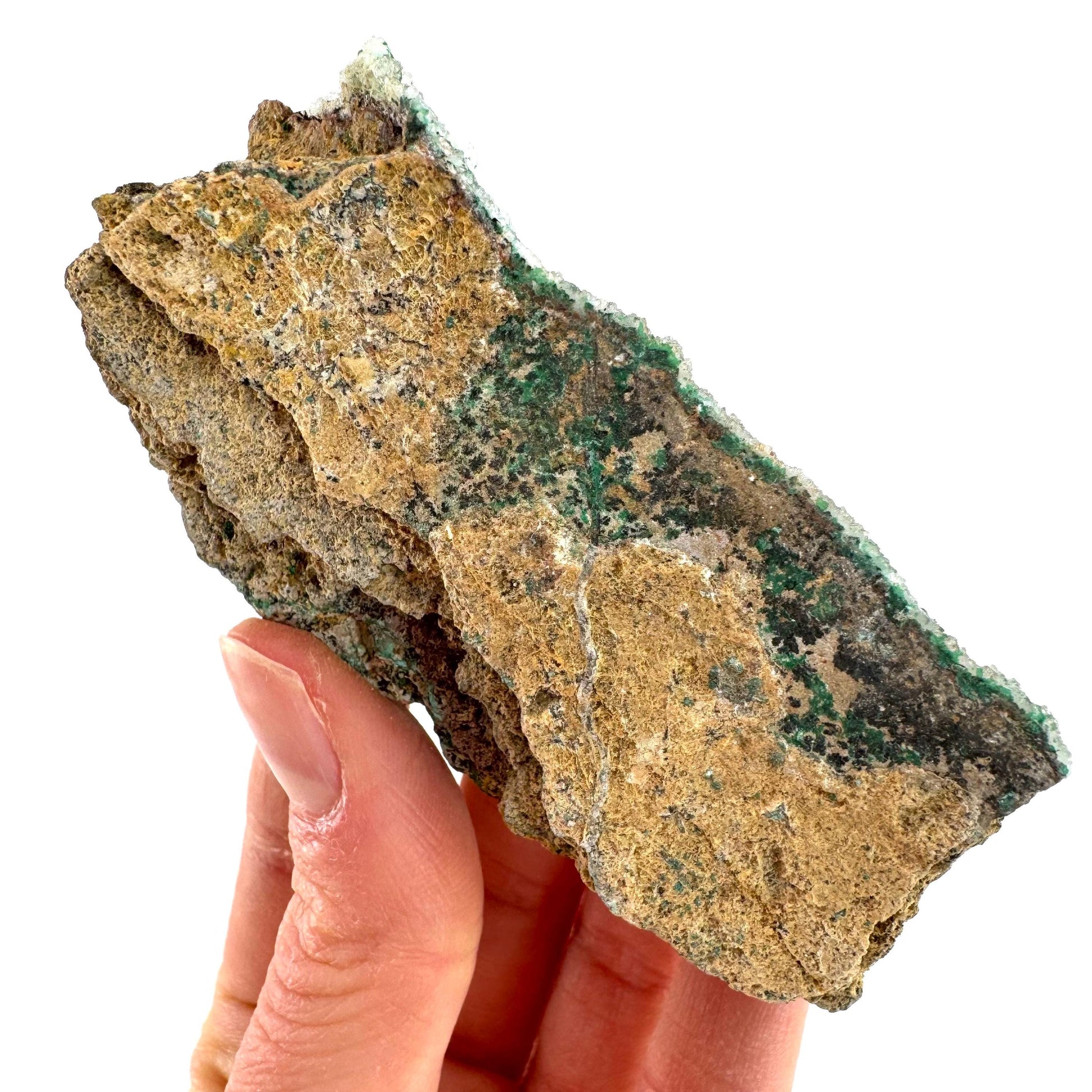 Sparkly Druzy Chrysocolla with Malachite Specimen (Congo), raw chrysocolla, druzy chrysocolla, chrysocolla crystal, raw crystals