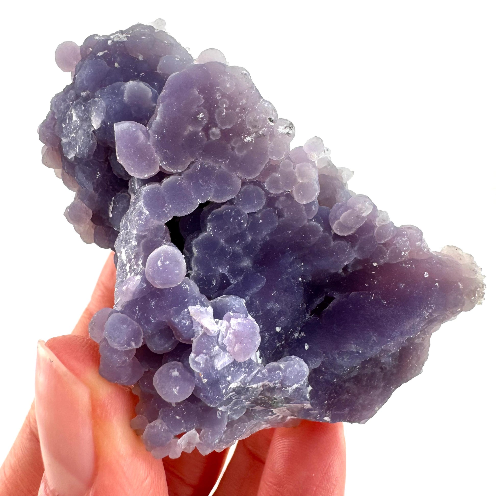 Grape Amethyst (Indonesia) | Grape Agate, purple grape agate, grape agate cluster, mineral specimen, crystals, gemstone