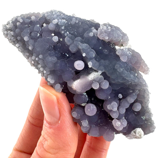 Grape Amethyst (Indonesia) | Grape Agate, purple grape agate, grape agate cluster, mineral specimen, crystals, gemstone