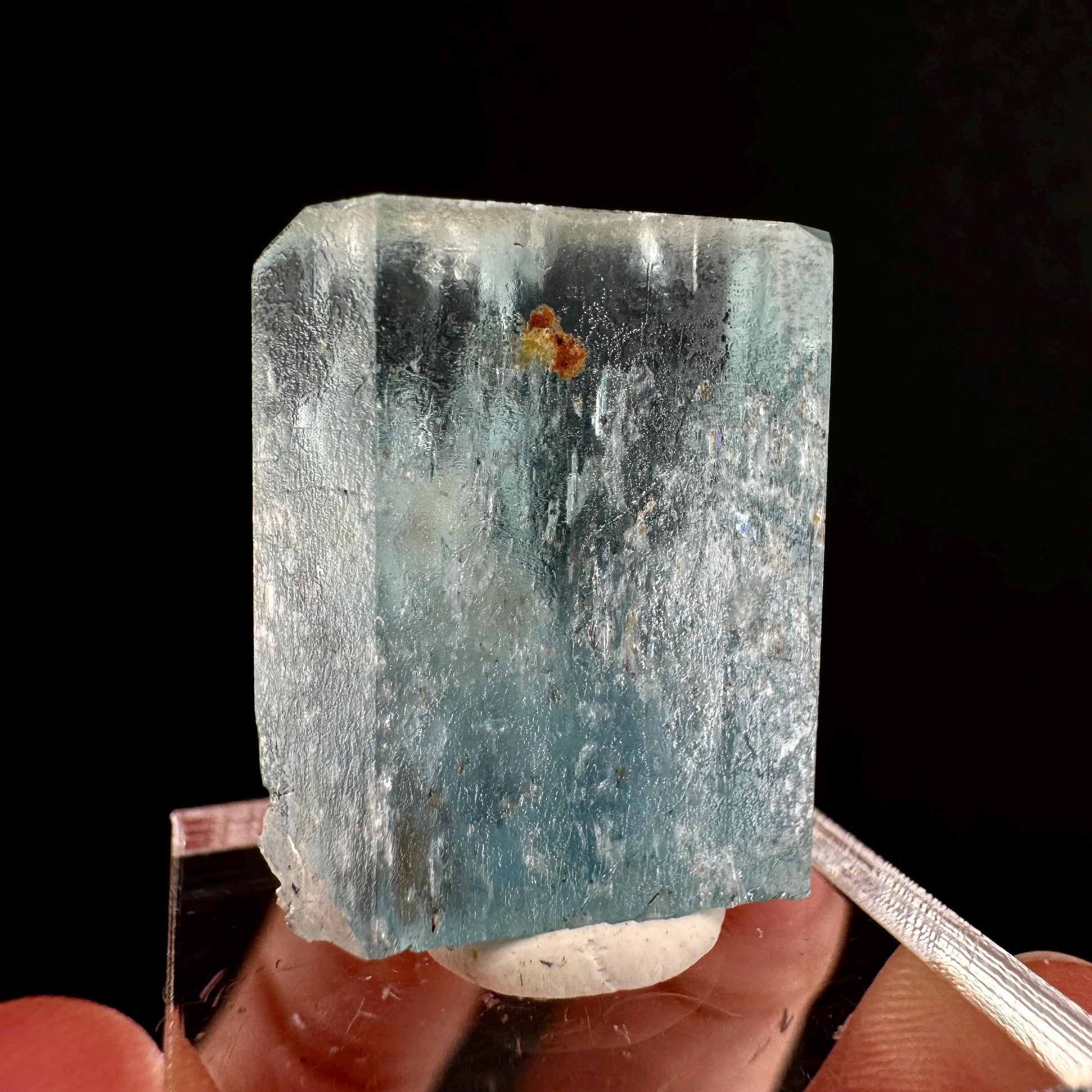Beryl var. Aquamarine (Namibia) | terminated aquamarine, raw aquamarine, natural aquamarine crystal, aquamarine specimen
