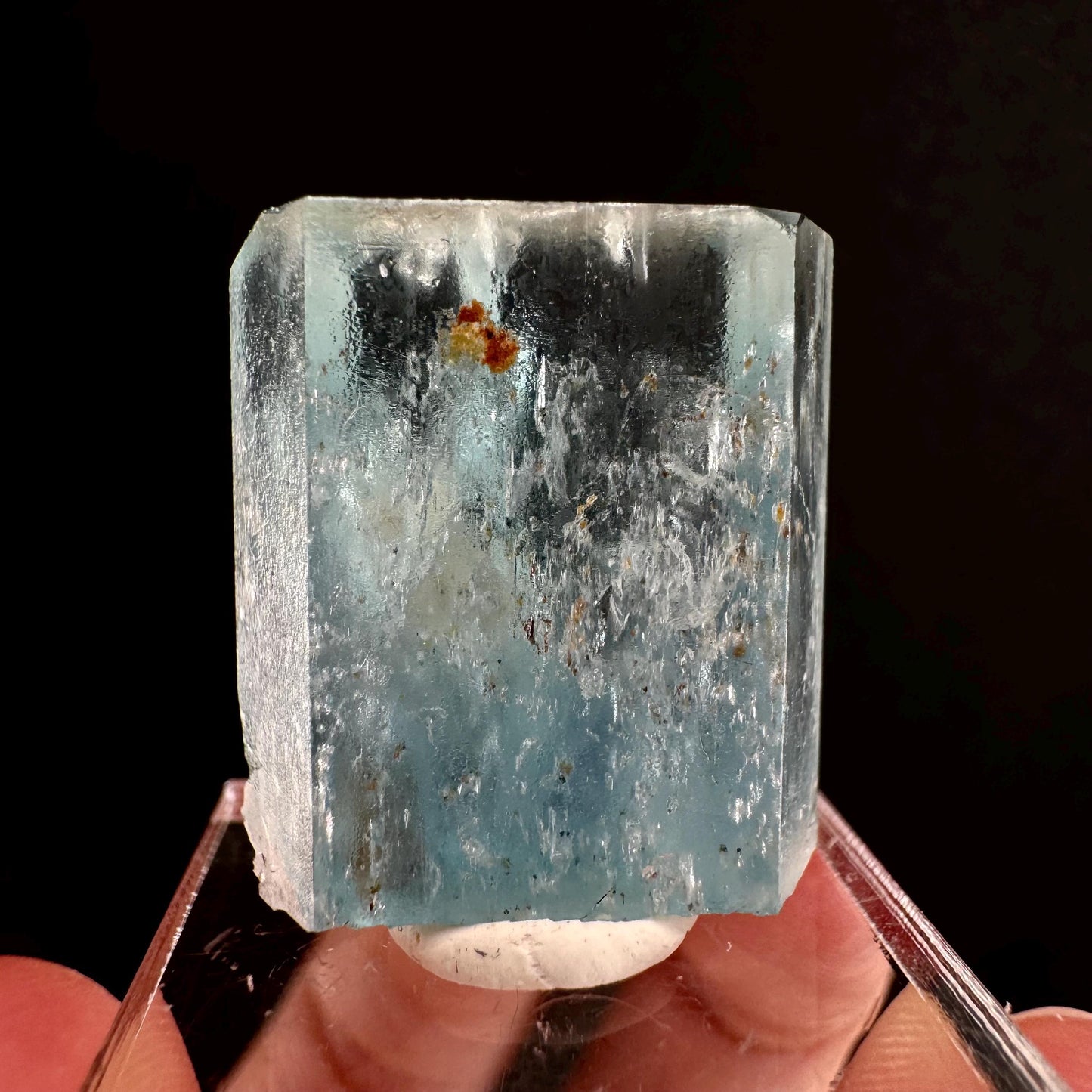 Beryl var. Aquamarine (Namibia) | terminated aquamarine, raw aquamarine, natural aquamarine crystal, aquamarine specimen
