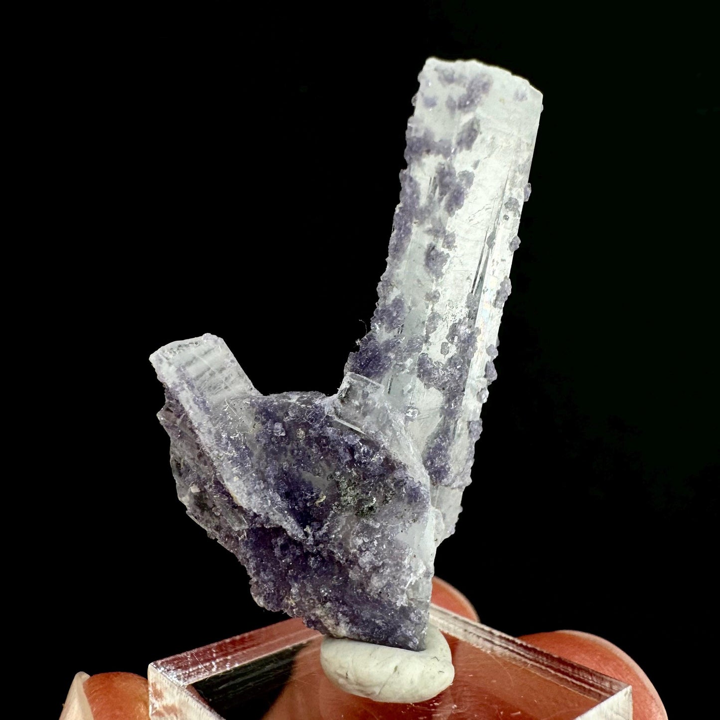 Purple Fluorite on Barite (Colorado, USA) | barite specimen, baryte crystal