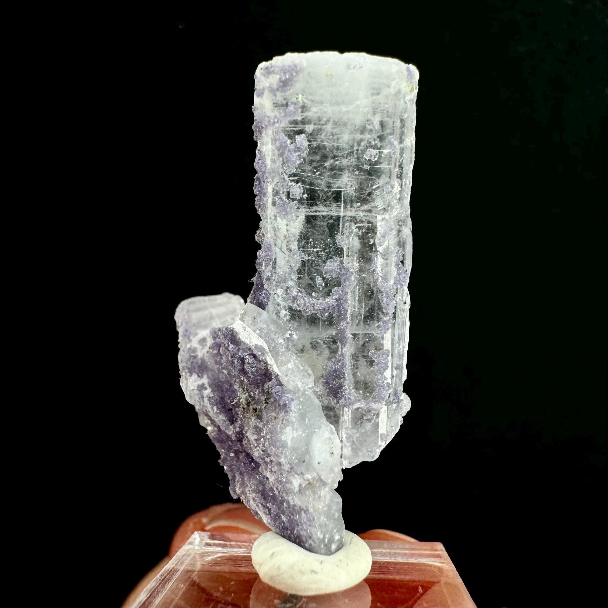 Purple Fluorite on Barite (Colorado, USA) | barite specimen, baryte crystal