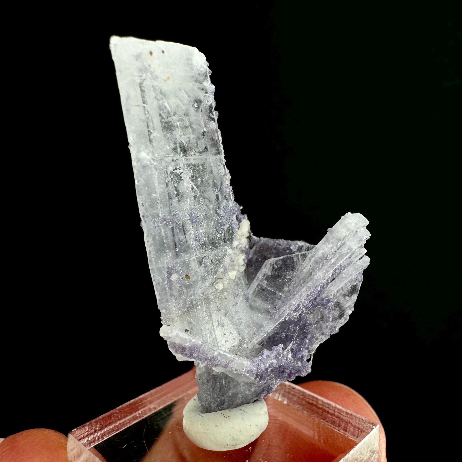 Purple Fluorite on Barite (Colorado, USA) | barite specimen, baryte crystal