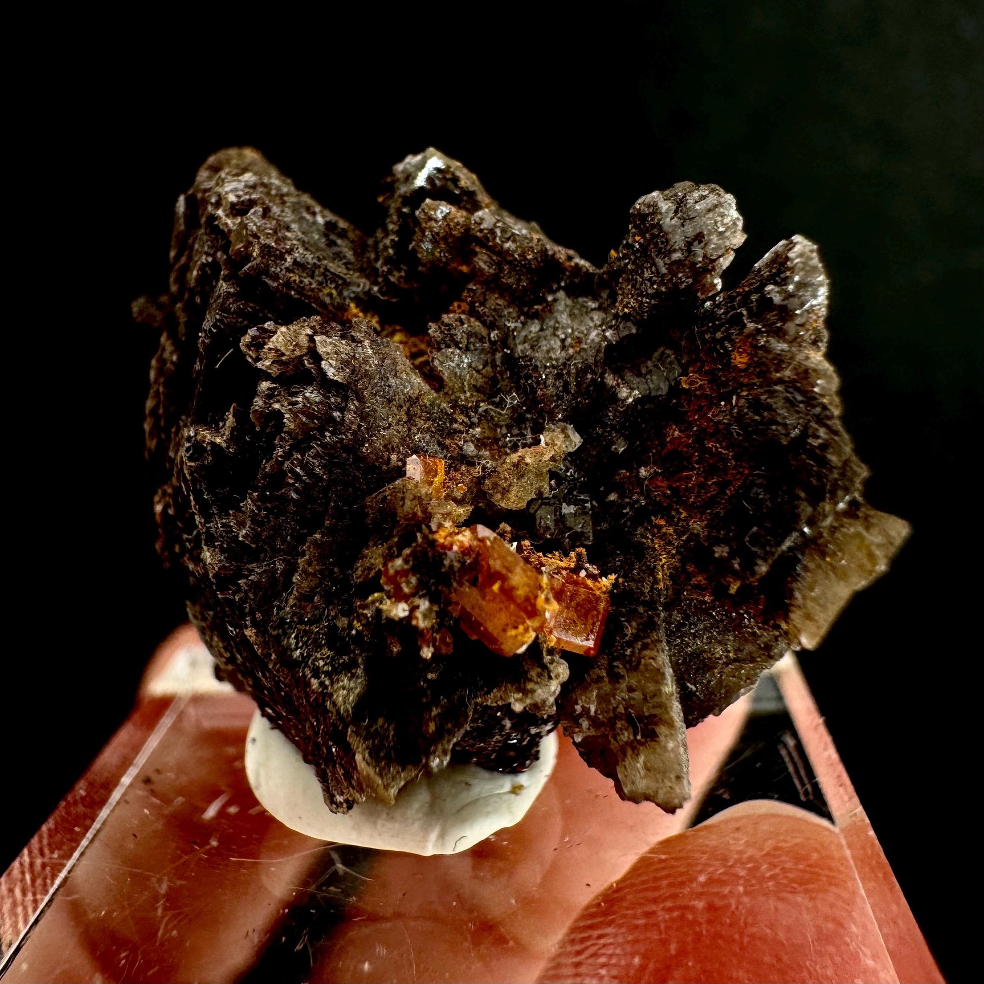 Wulfenite Specimen (Arizona, USA), raw wulfenite, orange wulfenite