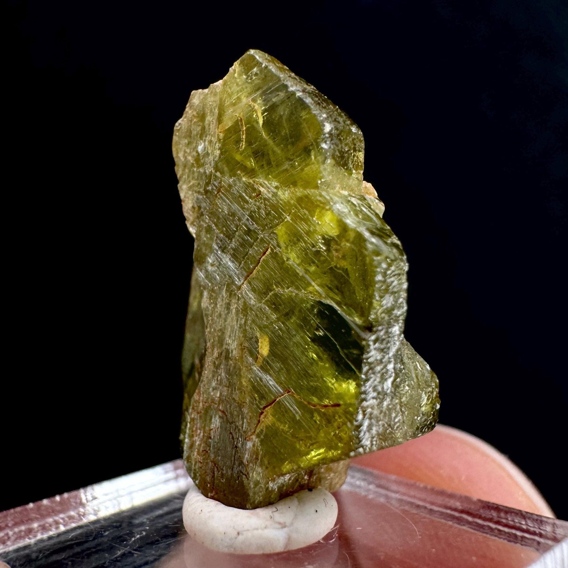Chrysoberyl (Madagascar) | Yellow Chrysoberyl Specimen, raw chrysoberyl, rare minerals, mineral specimen, rare crystals