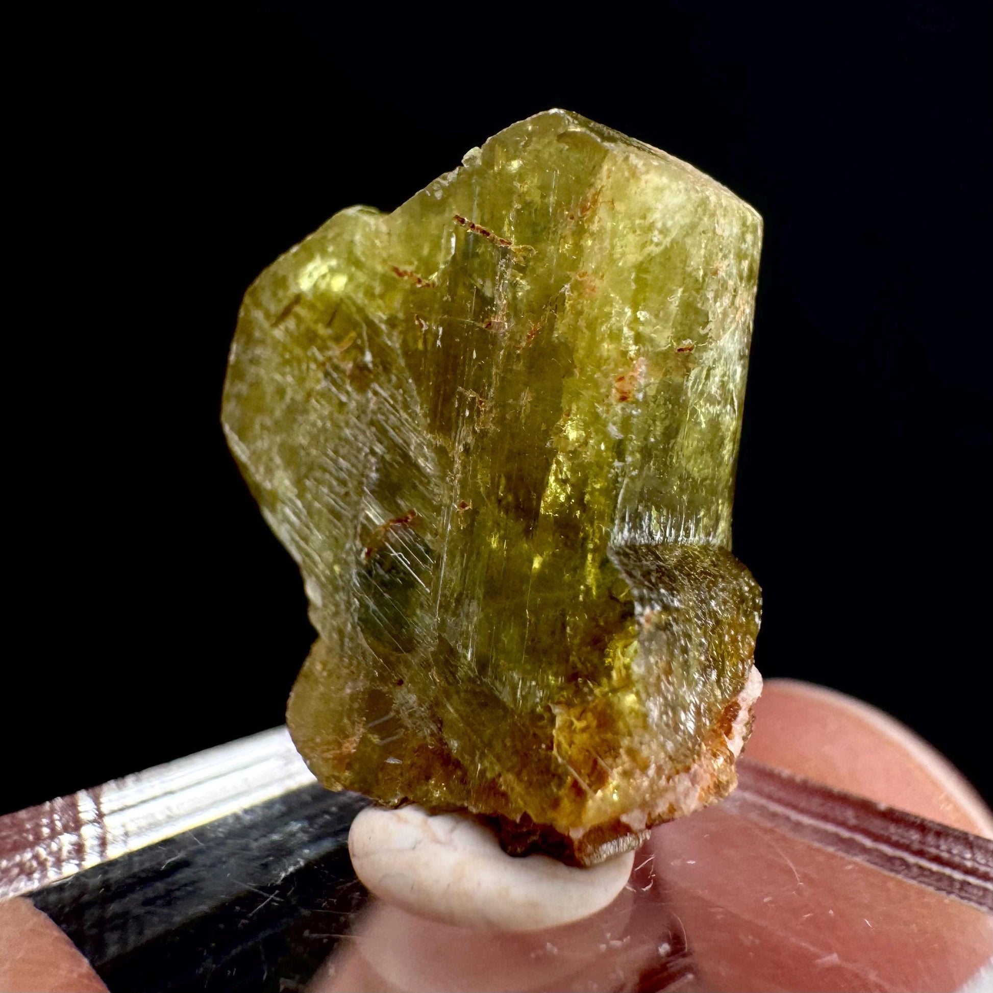 Chrysoberyl (Madagascar) | Yellow Chrysoberyl Specimen, raw chrysoberyl, rare minerals, mineral specimen, rare crystals