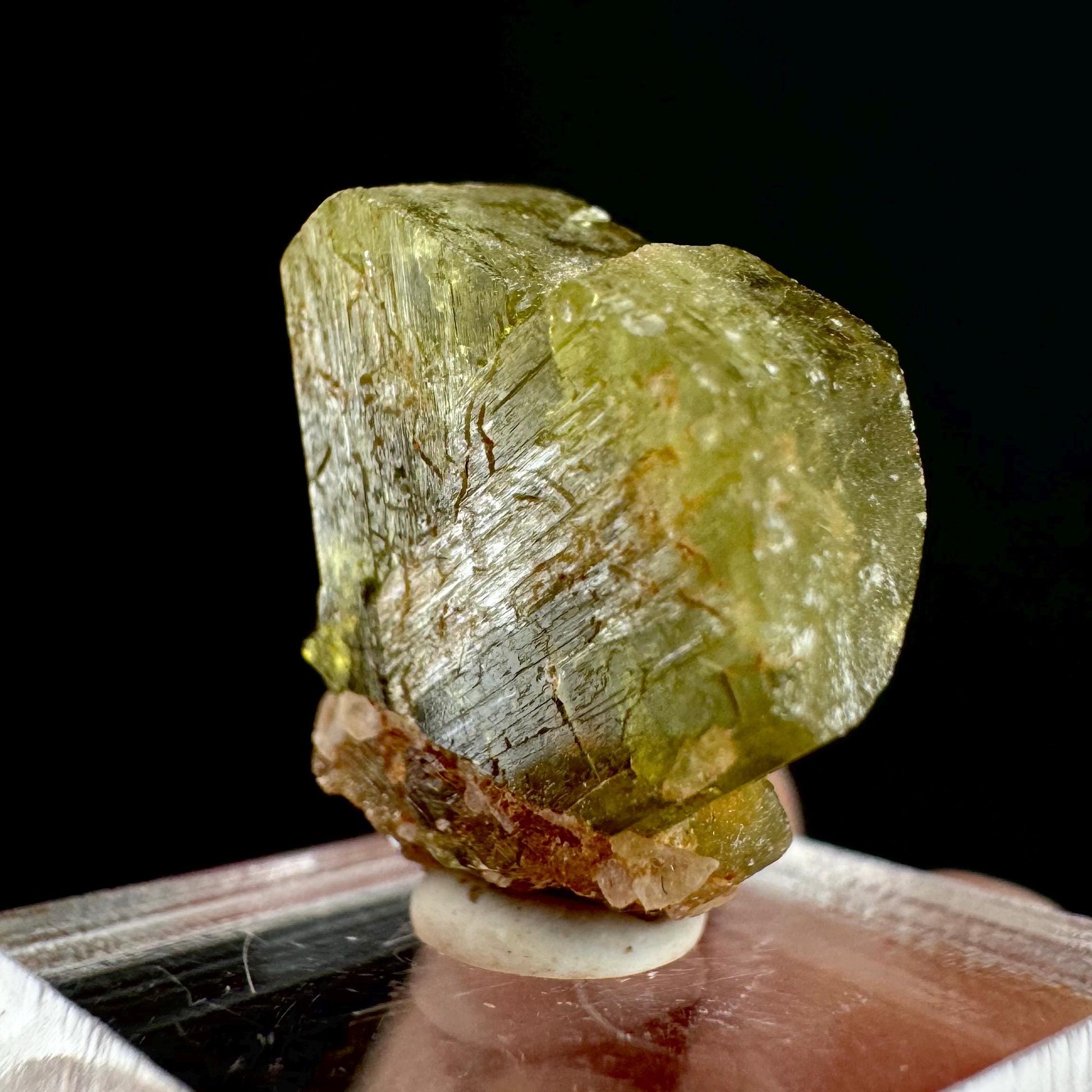 Chrysoberyl (Madagascar) | Yellow Chrysoberyl Specimen, raw chrysoberyl, rare minerals, mineral specimen, rare crystals