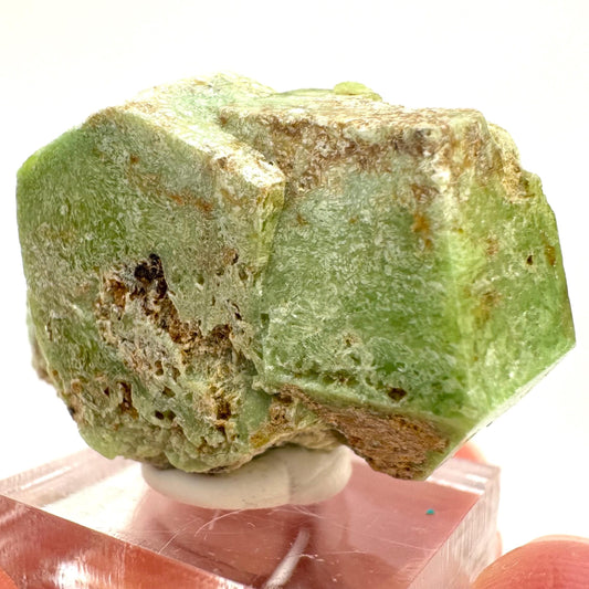 Andradite-Grossular Garnet (Mali) | green garnet, raw garnet crystal, grossular garnet crystal, raw green garnet, mineral specimen, crystals