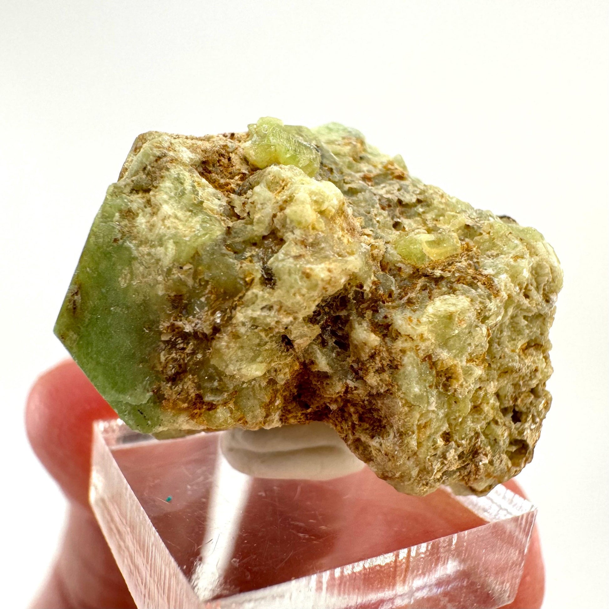 Andradite-Grossular Garnet (Mali) | green garnet, raw garnet crystal, grossular garnet crystal, raw green garnet, mineral specimen, crystals