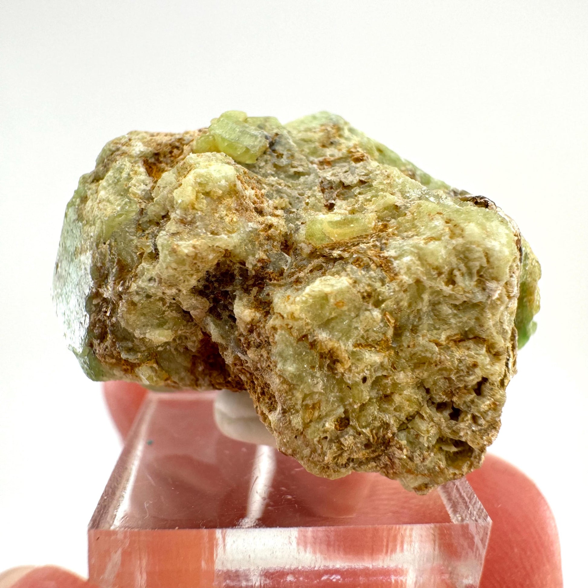 Andradite-Grossular Garnet (Mali) | green garnet, raw garnet crystal, grossular garnet crystal, raw green garnet, mineral specimen, crystals