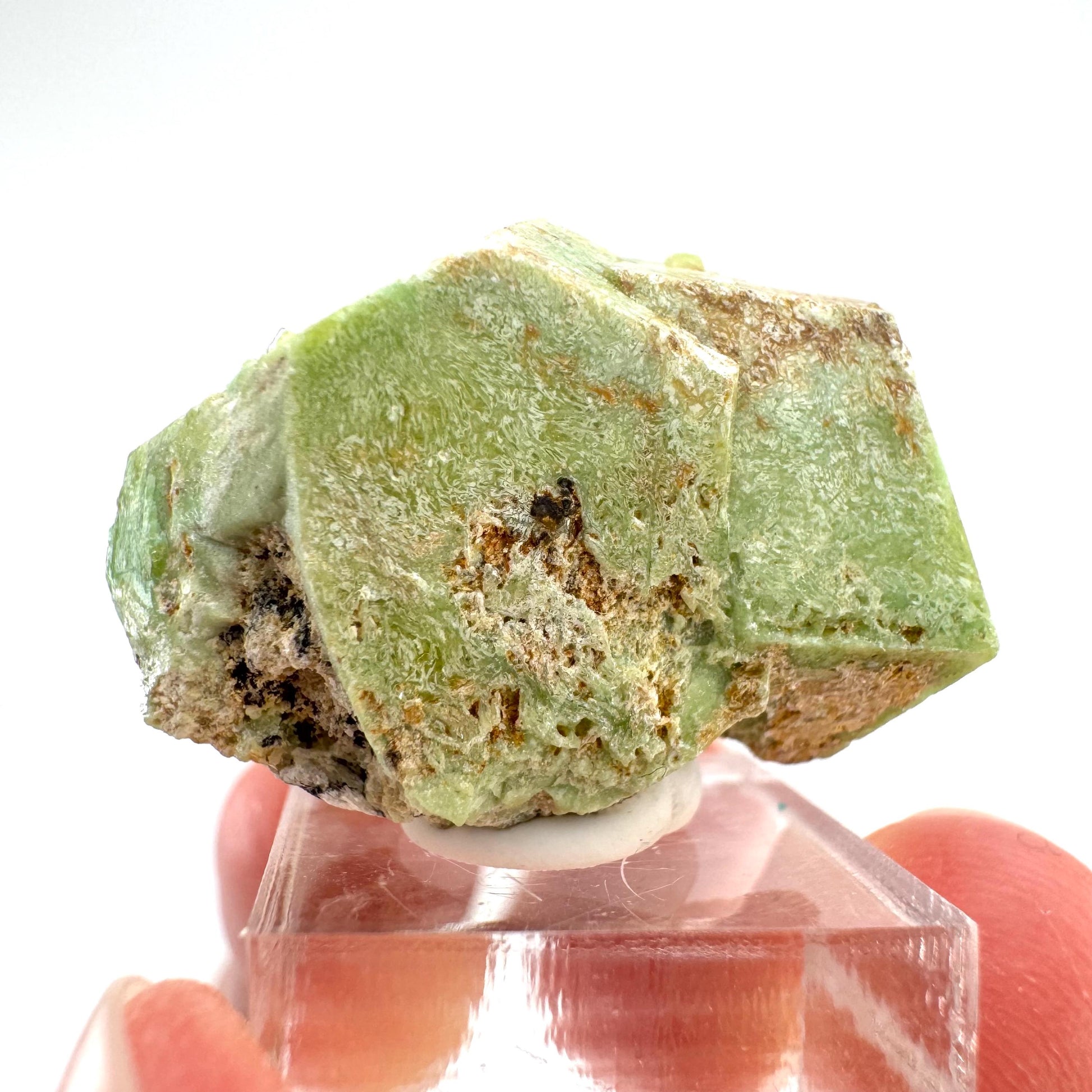 Andradite-Grossular Garnet (Mali) | green garnet, raw garnet crystal, grossular garnet crystal, raw green garnet, mineral specimen, crystals