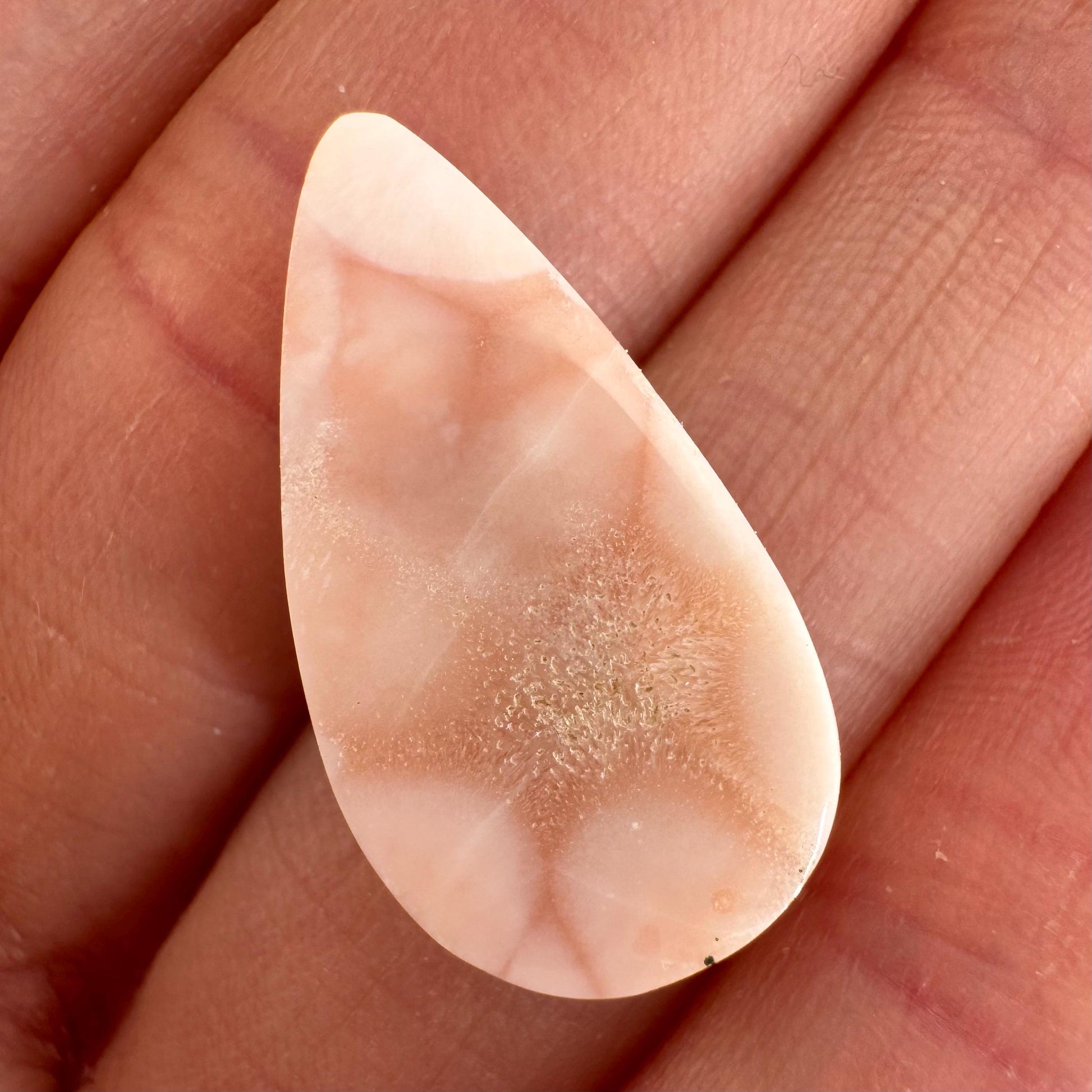 Pink Natrolite Cabochon, pink larimar cabochon, gemstone cabochon, natrolite cab, polished natrolite