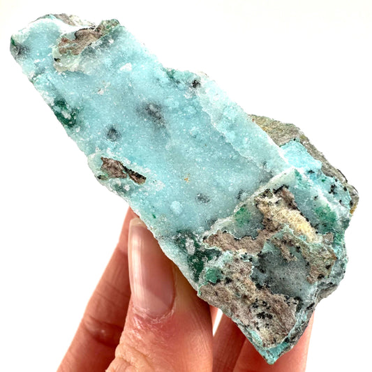 Sparkly Druzy Chrysocolla Specimen (Congo), raw chrysocolla, druzy chrysocolla, chrysocolla crystal, raw crystals